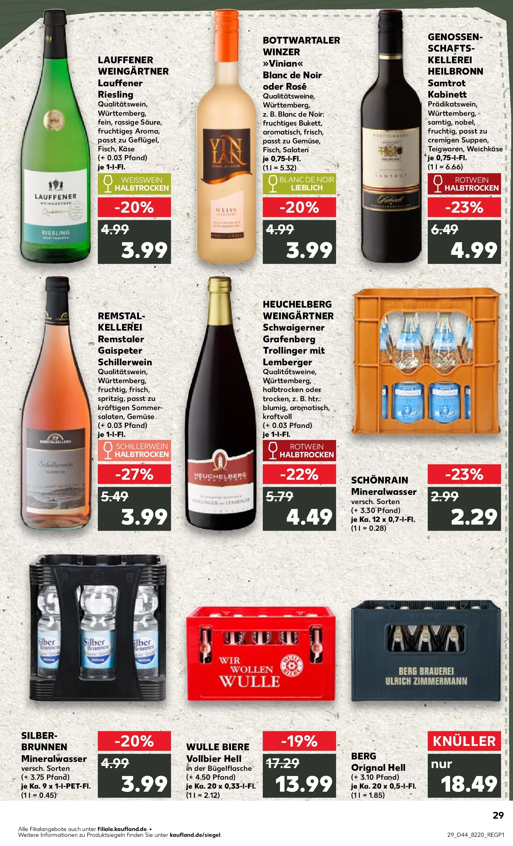 Prospekt Kaufland ab 03.11.2025 » Angebote und Werbung Online | Seite: 29 | Produkte: Käse, Rotwein, Rotwein halbtrocken, Mineralwasser Prospekt Kaufland ab 03.11.2025 » Angebote Online zum Blättern | Seite: 29 | Produkte: Käse, Rotwein, Rotwein halbtrocken, Mineralwasser