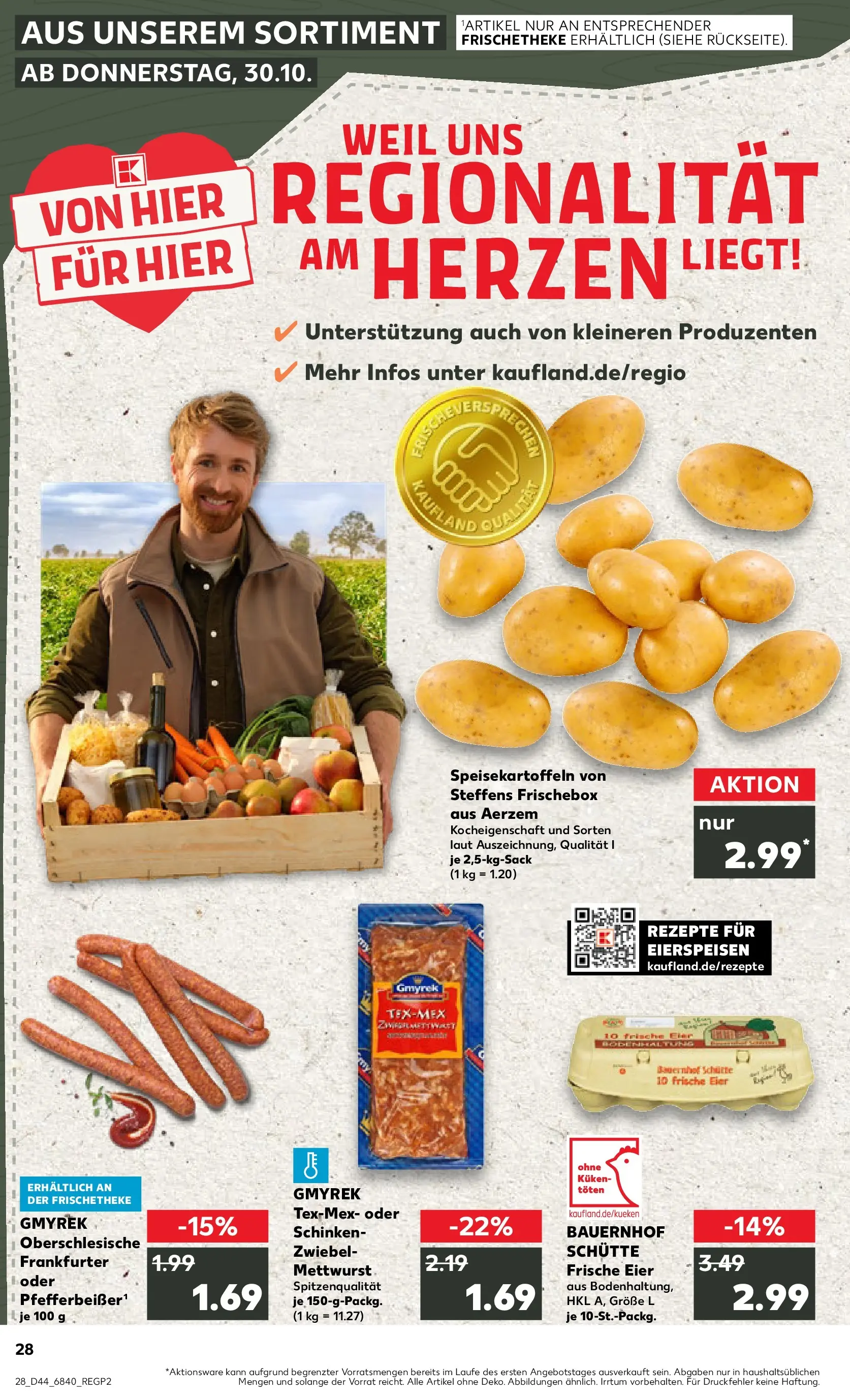 Prospekt Kaufland ab 03.11.2025 » Angebote und Werbung Online | Seite: 28 | Produkte: Eier, Schinken Prospekt Kaufland ab 03.11.2025 » Angebote Online zum Blättern | Seite: 28 | Produkte: Eier, Schinken