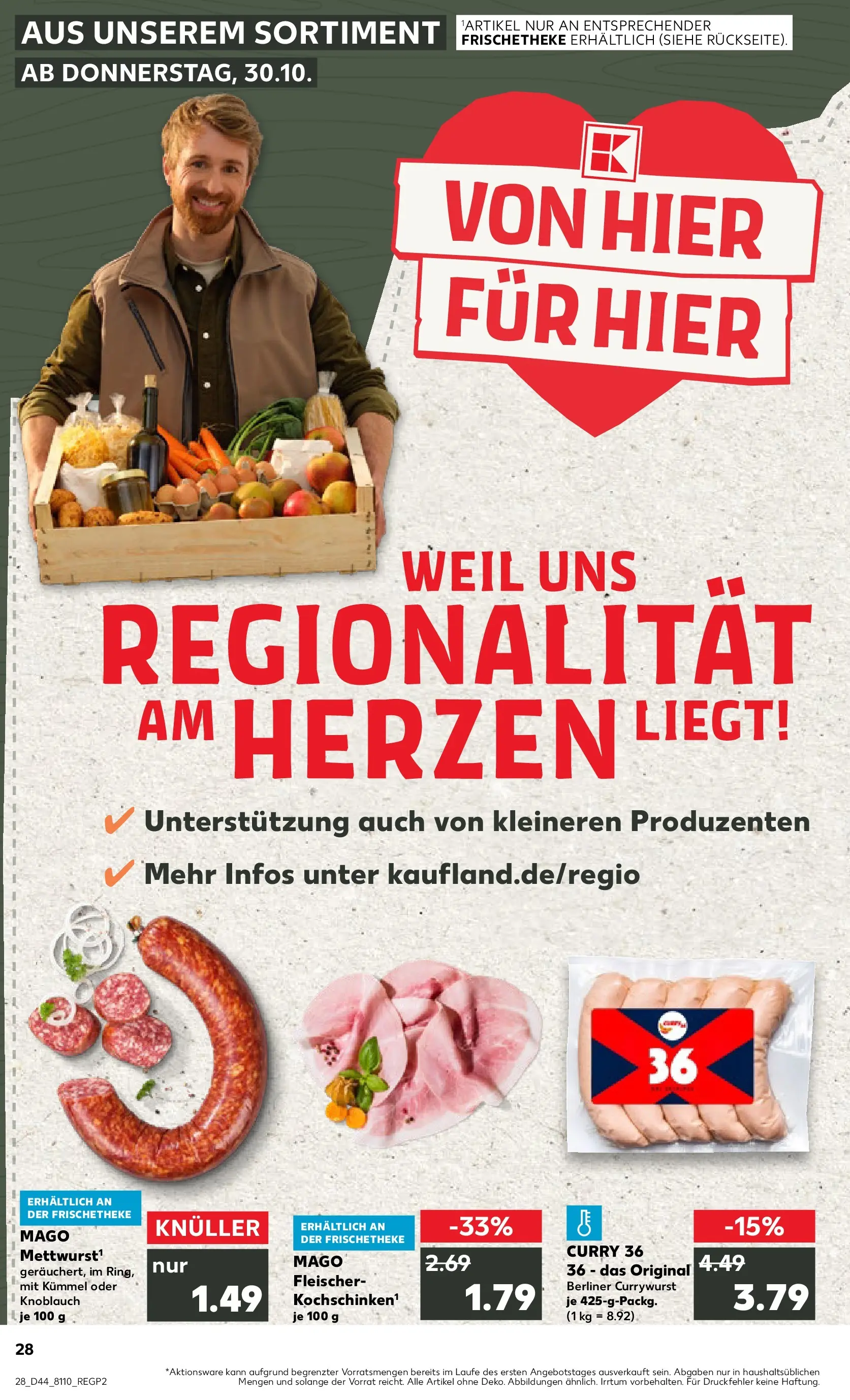 Prospekt Kaufland ab 03.11.2025 » Angebote und Werbung Online | Seite: 28 | Produkte: Berliner, Knoblauch Prospekt Kaufland ab 03.11.2025 » Angebote Online zum Blättern | Seite: 28 | Produkte: Berliner, Knoblauch