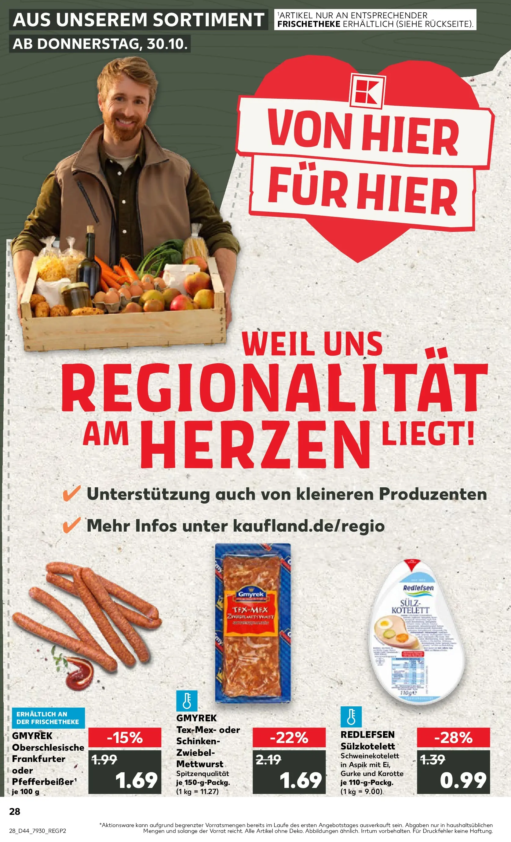 Prospekt Kaufland ab 02.11.2025 » Angebote Online zum Blättern | Seite: 28 | Produkte: Schinken, Karotte