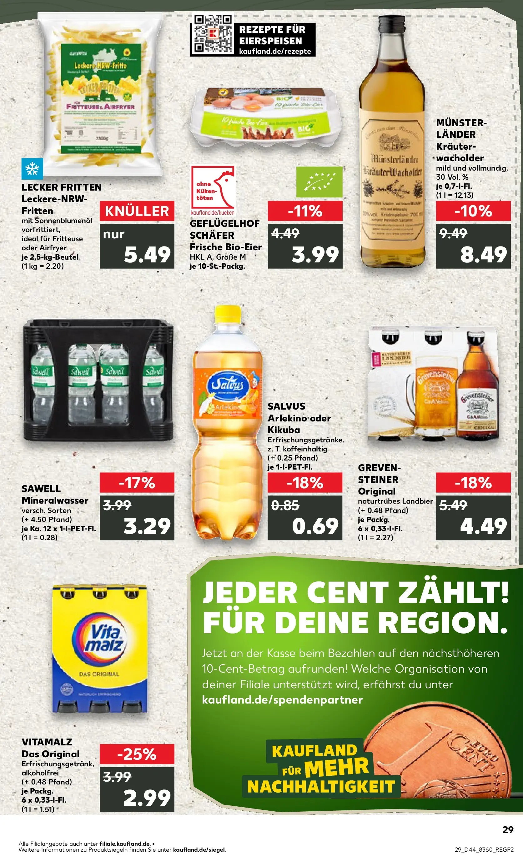 Prospekt Kaufland ab 03.11.2025 » Angebote Online zum Blättern | Seite: 29 | Produkte: Sonnenblumenol, Mineralwasser, Fritteuse