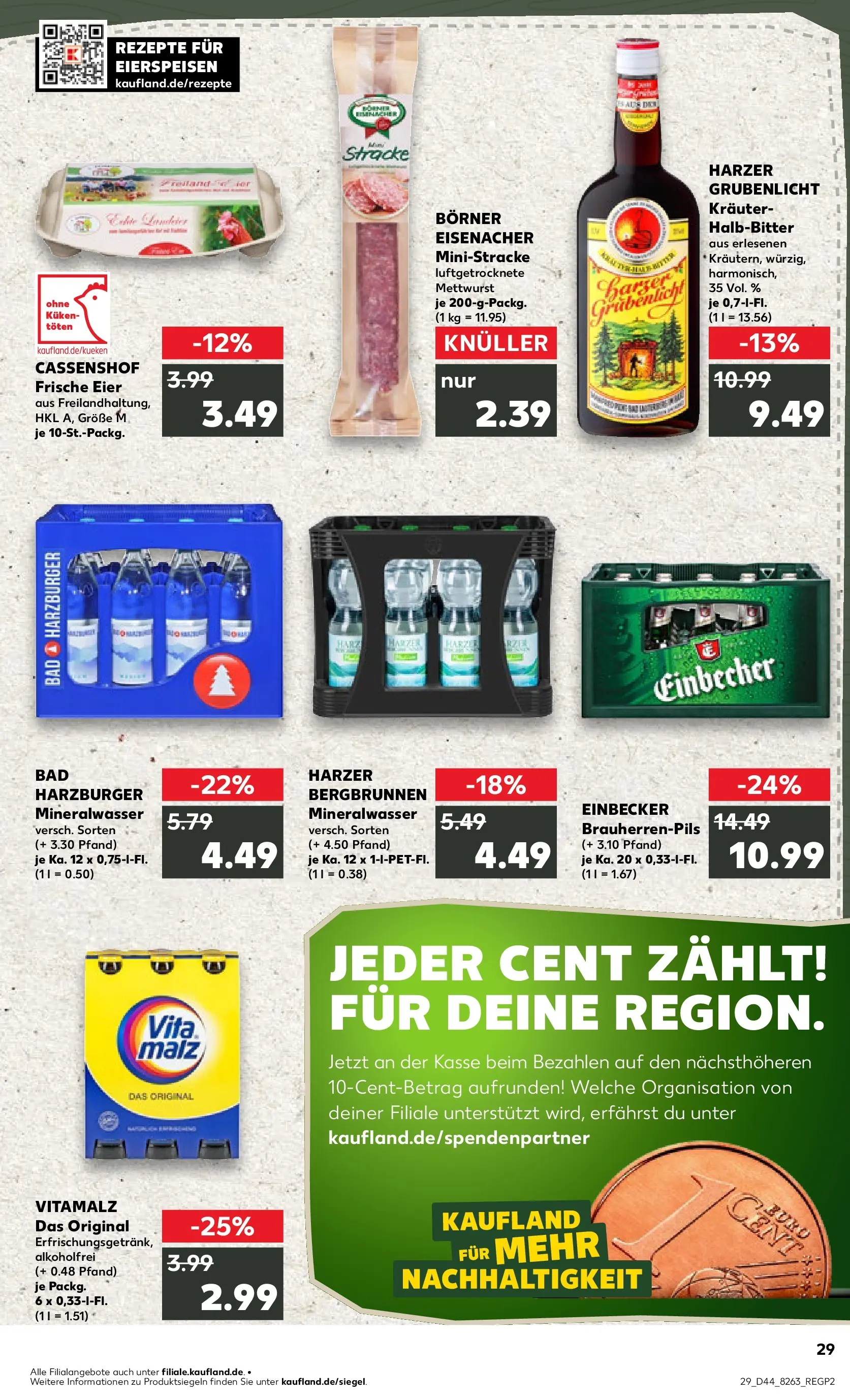Prospekt Kaufland ab 03.11.2025 » Angebote und Werbung Online | Seite: 29 | Produkte: Eier, Bad, Mineralwasser Prospekt Kaufland ab 03.11.2025 » Angebote Online zum Blättern | Seite: 29 | Produkte: Eier, Bad, Mineralwasser