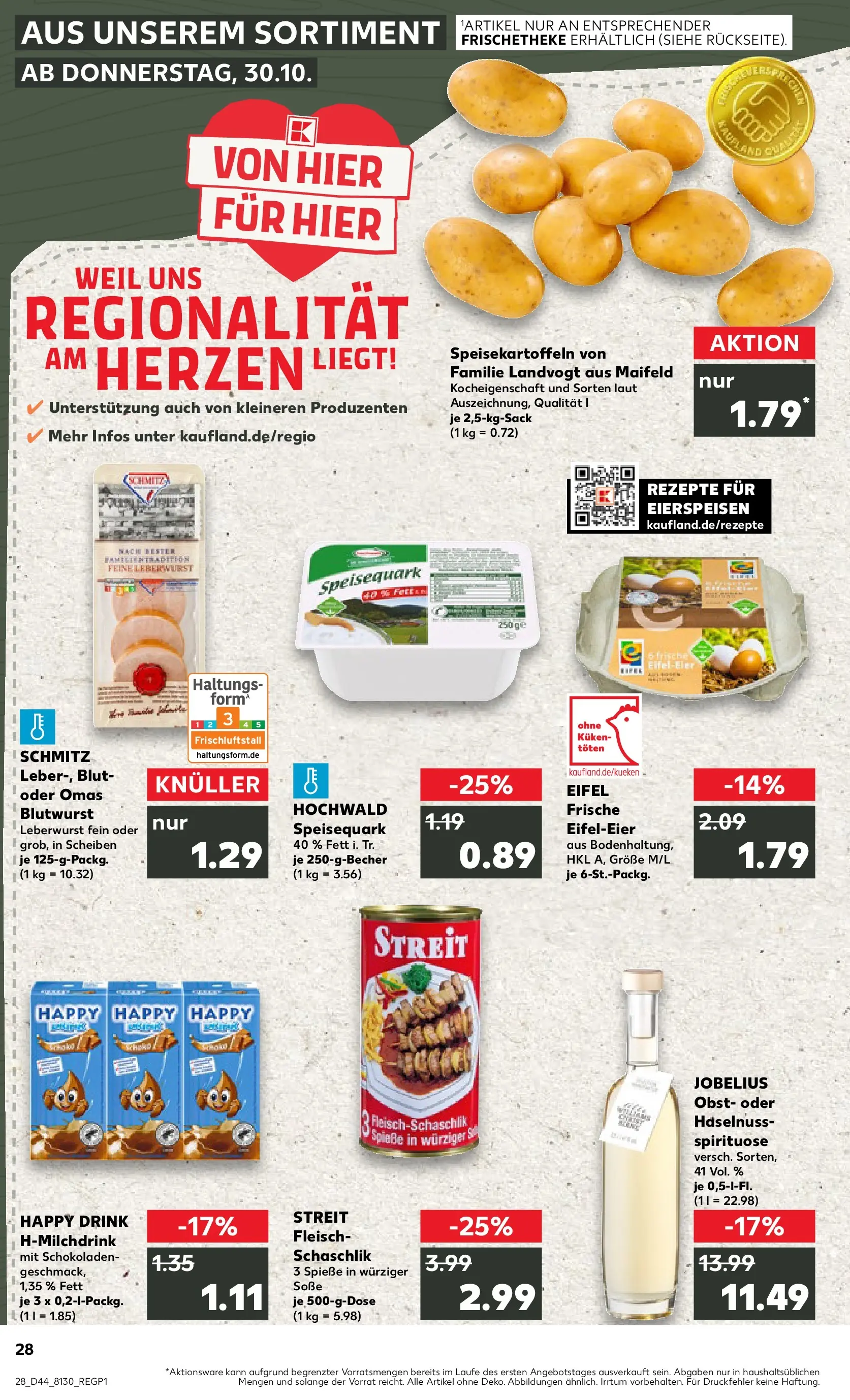 Prospekt Kaufland ab 03.11.2025 » Angebote Online zum Blättern | Seite: 28 | Produkte: Obst, Soße, Fleisch, Speisequark