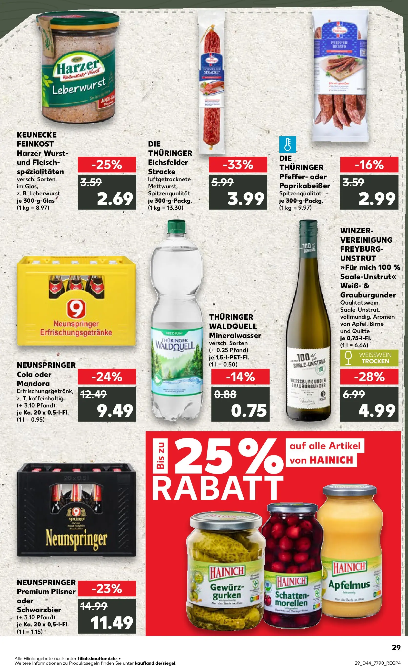 Prospekt Kaufland ab 03.11.2025 » Angebote Online zum Blättern | Seite: 29 | Produkte: Weißwein, Apple, Pfeffer, Gurken