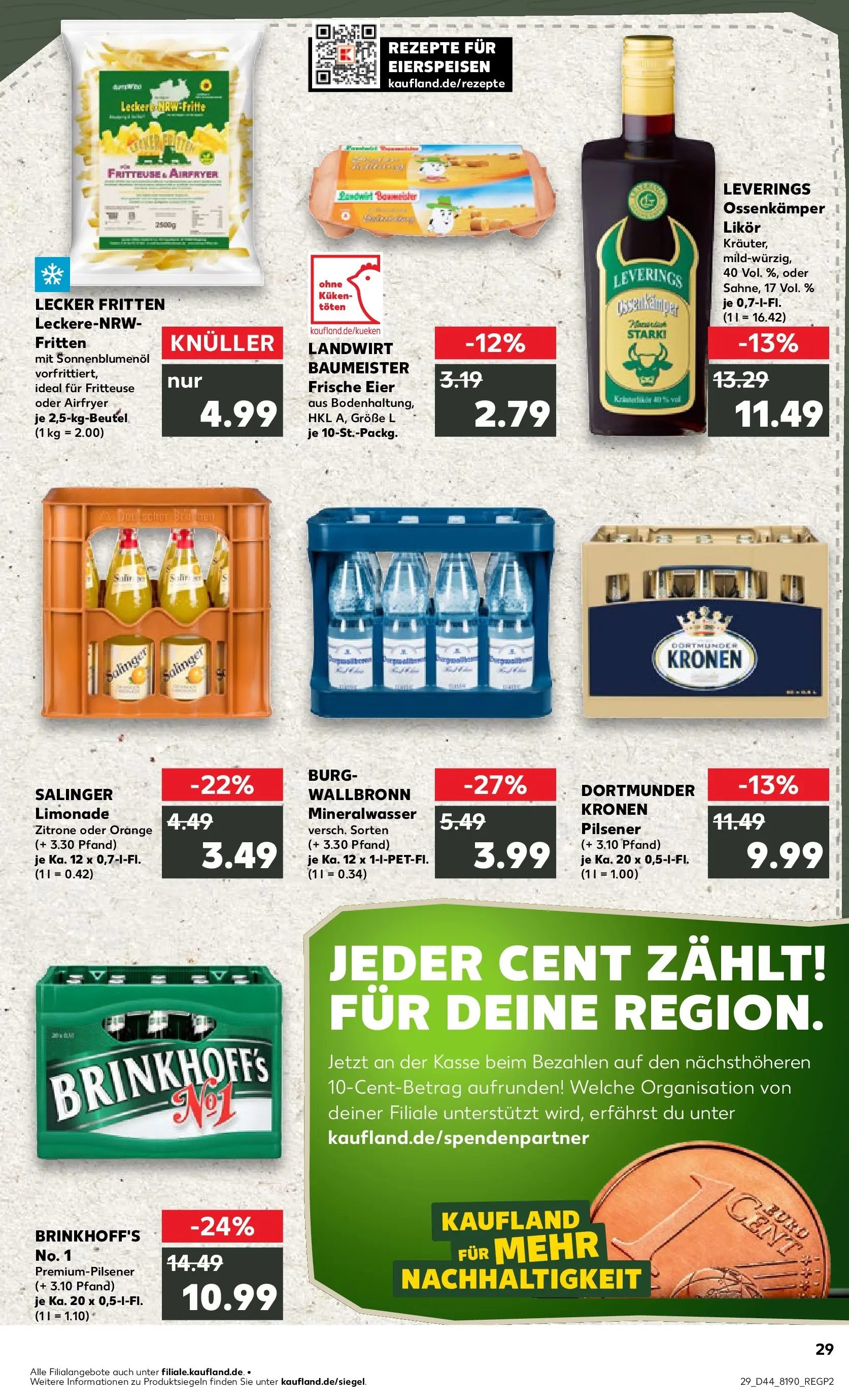 Prospekt Kaufland ab 03.11.2025 » Angebote und Werbung Online | Seite: 29 | Produkte: Eier, Likör, Mineralwasser, Zitrone Prospekt Kaufland ab 03.11.2025 » Angebote Online zum Blättern | Seite: 29 | Produkte: Eier, Likör, Mineralwasser, Zitrone