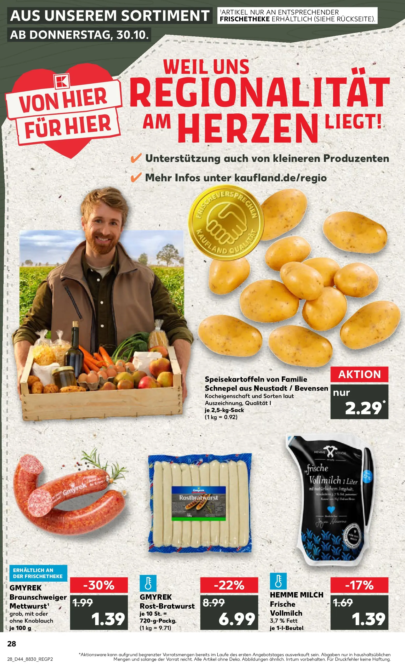 Prospekt Kaufland ab 03.11.2025 » Angebote Online zum Blättern | Seite: 28 | Produkte: Milch, Knoblauch
