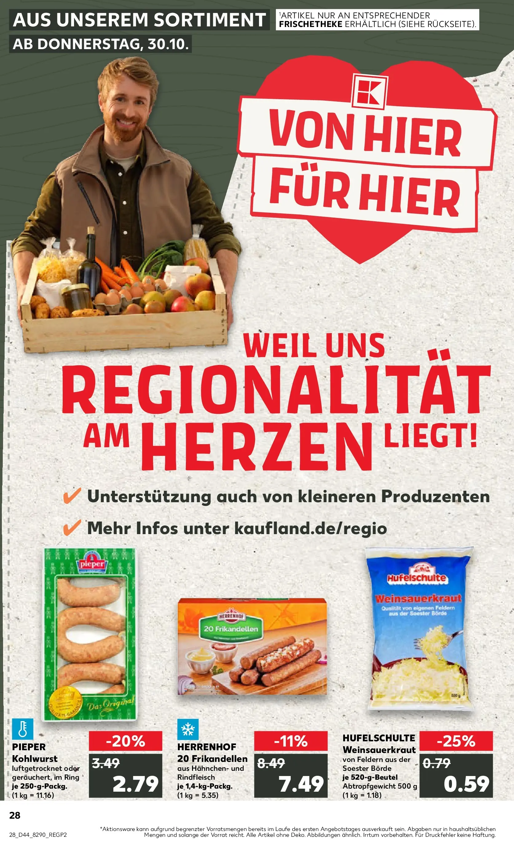 Prospekt Kaufland ab 03.11.2025 » Angebote und Werbung Online | Seite: 28 | Produkte: Hahnchen, Rindfleisch Prospekt Kaufland ab 03.11.2025 » Angebote Online zum Blättern | Seite: 28 | Produkte: Hahnchen, Rindfleisch