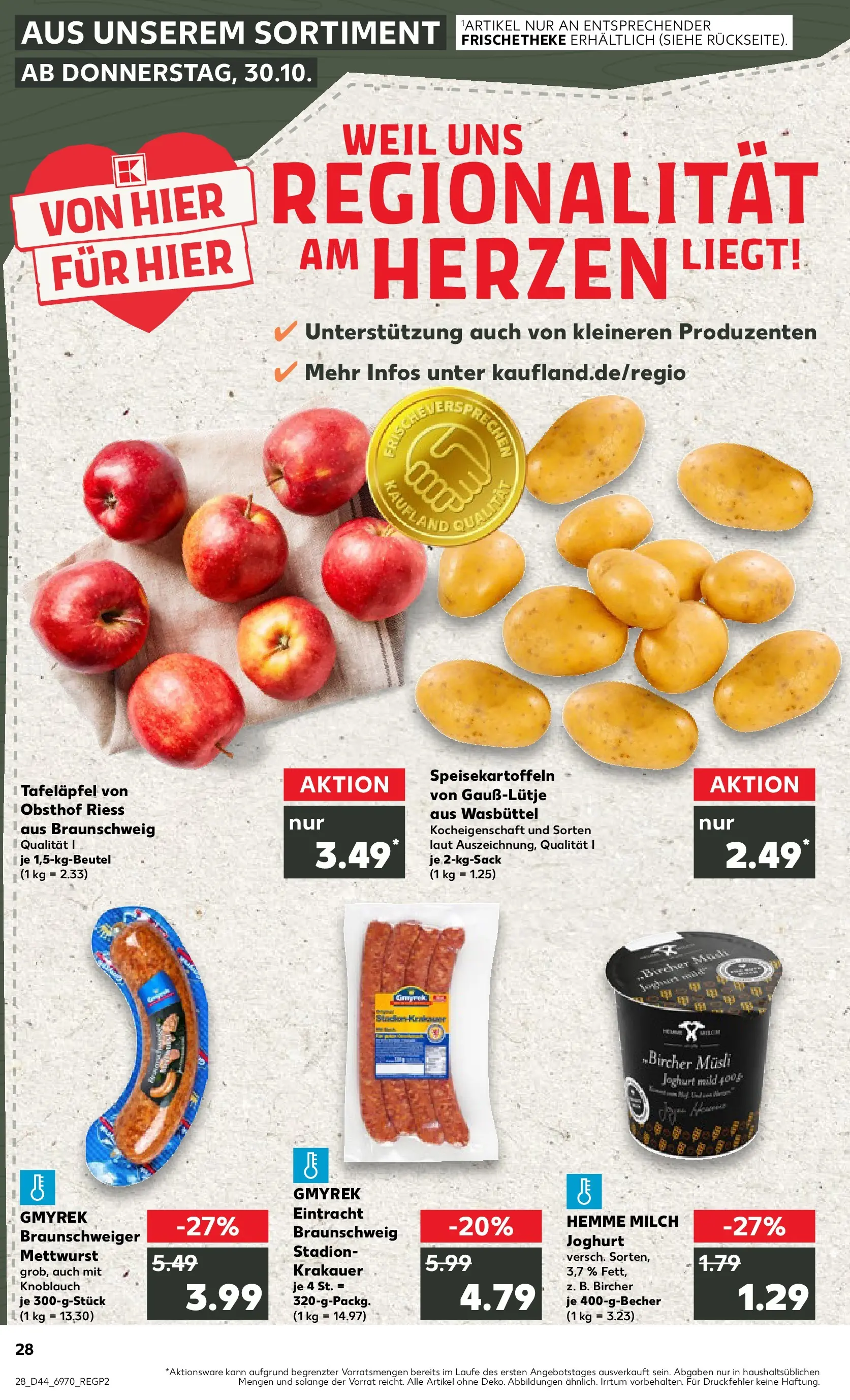 Prospekt Kaufland ab 03.11.2025 » Angebote und Werbung Online | Seite: 28 | Produkte: Musli, Milch, Joghurt, Knoblauch Prospekt Kaufland ab 03.11.2025 » Angebote Online zum Blättern | Seite: 28 | Produkte: Musli, Milch, Joghurt, Knoblauch