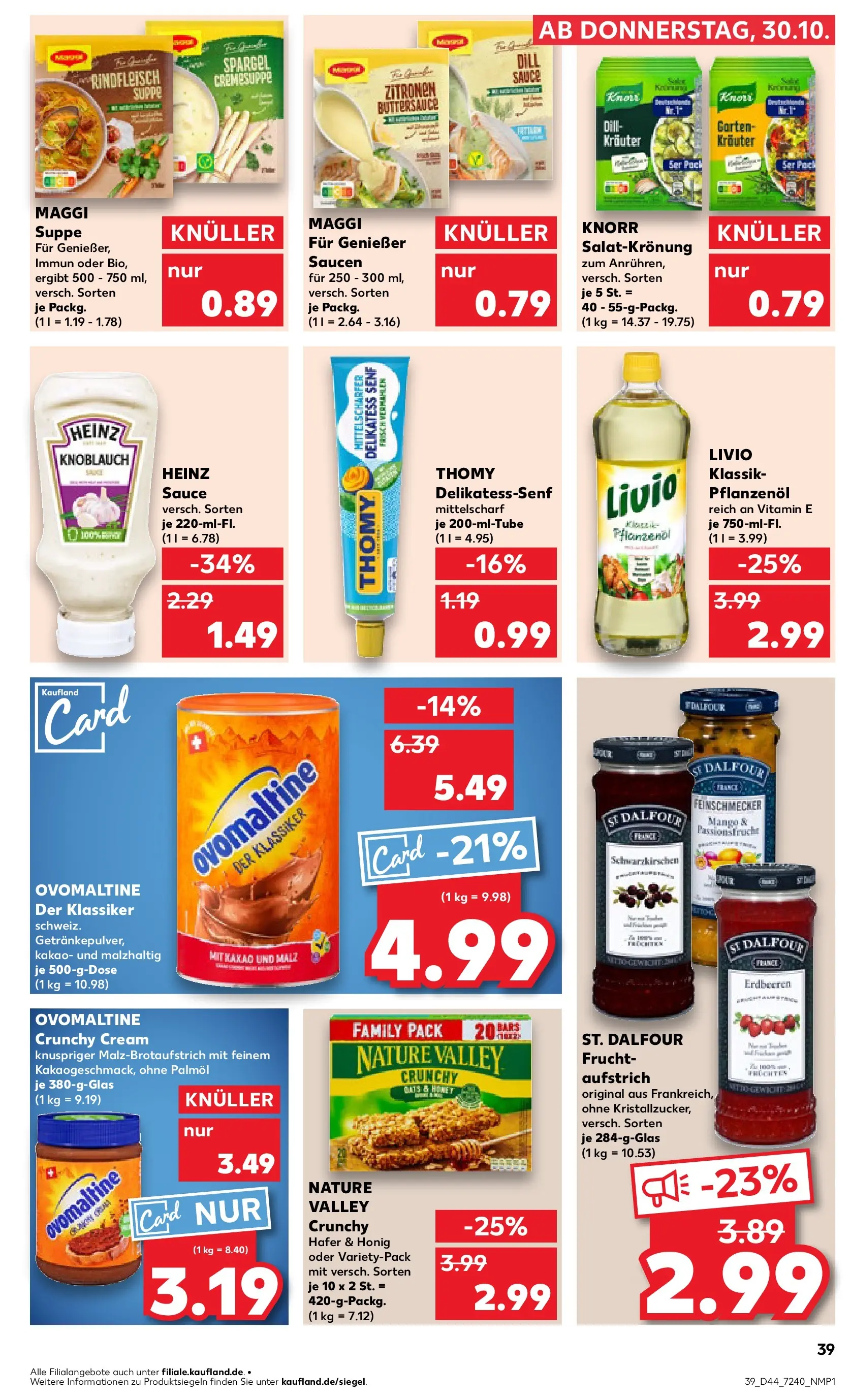 Prospekt Kaufland ab 03.11.2025 » Angebote Online zum Blättern | Seite: 39 | Produkte: Maggi, Mango, Erdbeeren, Zitronen