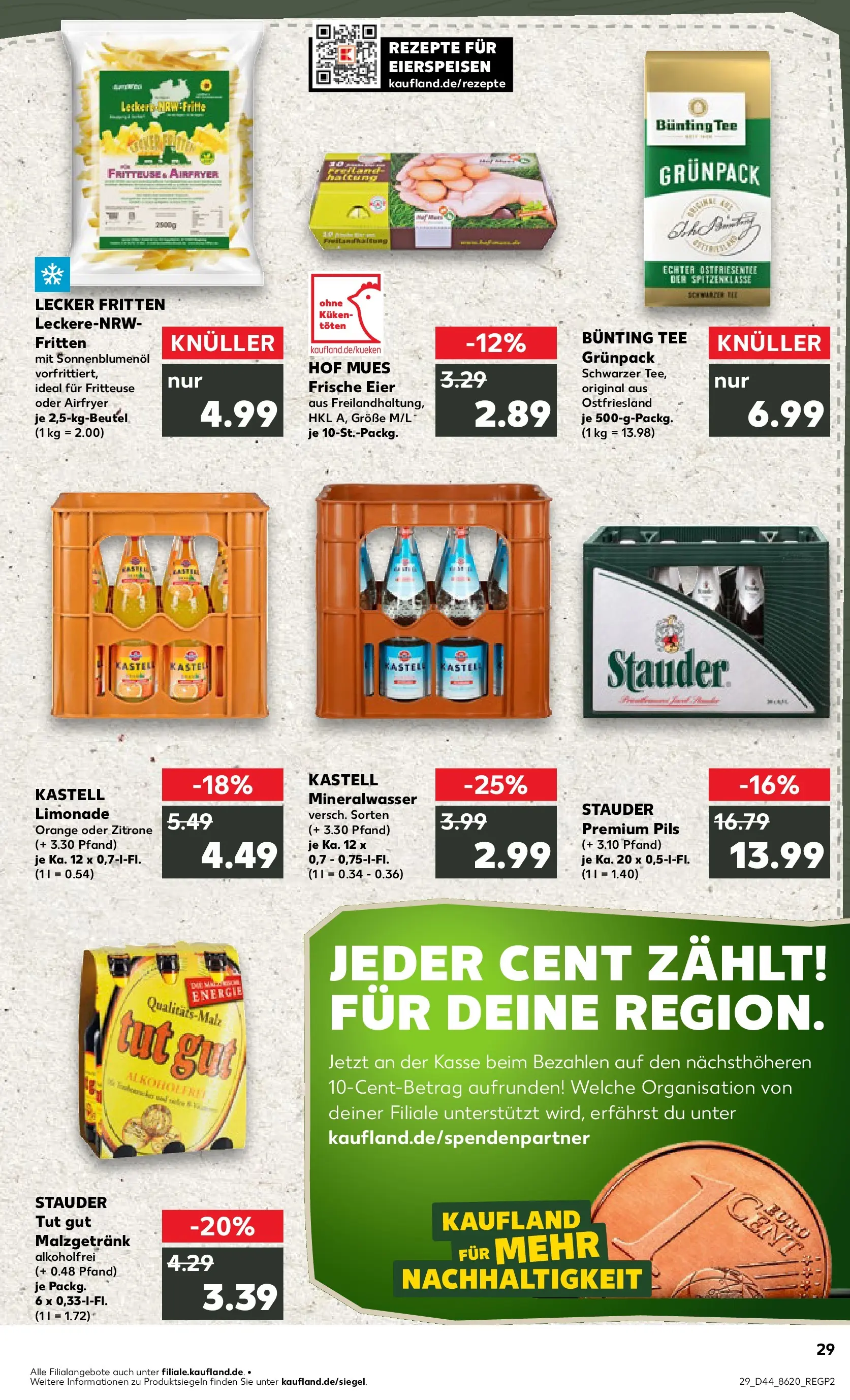 Prospekt Kaufland ab 03.11.2025 » Angebote und Werbung Online | Seite: 29 | Produkte: Eier, Pils, Mineralwasser, Tee Prospekt Kaufland ab 03.11.2025 » Angebote Online zum Blättern | Seite: 29 | Produkte: Eier, Pils, Mineralwasser, Tee