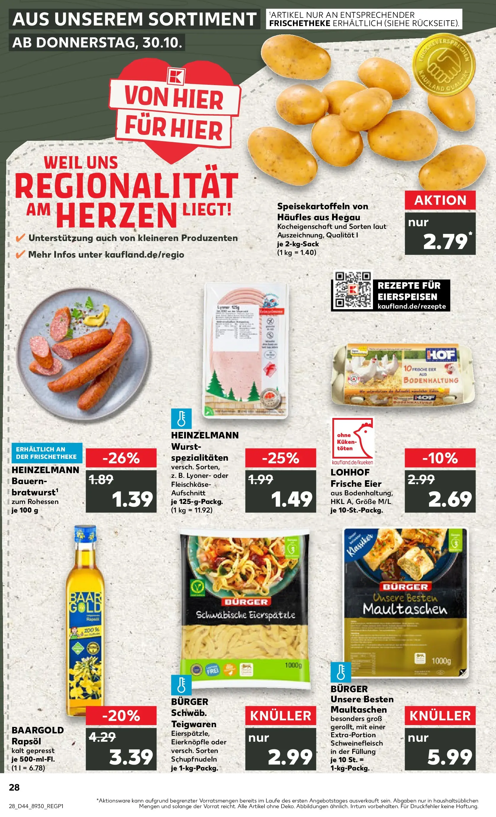 Prospekt Kaufland ab 03.11.2025 » Angebote und Werbung Online | Seite: 28 | Produkte: Eier, Burger, Wurst, Pasta Prospekt Kaufland ab 03.11.2025 » Angebote Online zum Blättern | Seite: 28 | Produkte: Eier, Burger, Wurst, Pasta