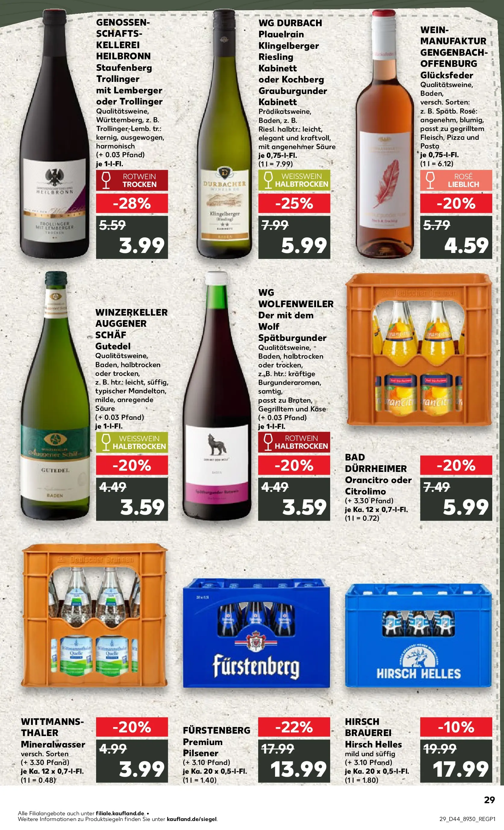 Prospekt Kaufland ab 03.11.2025 » Angebote und Werbung Online | Seite: 29 | Produkte: Käse, Weißwein, Bad, Wein Prospekt Kaufland ab 03.11.2025 » Angebote Online zum Blättern | Seite: 29 | Produkte: Käse, Weißwein, Bad, Wein