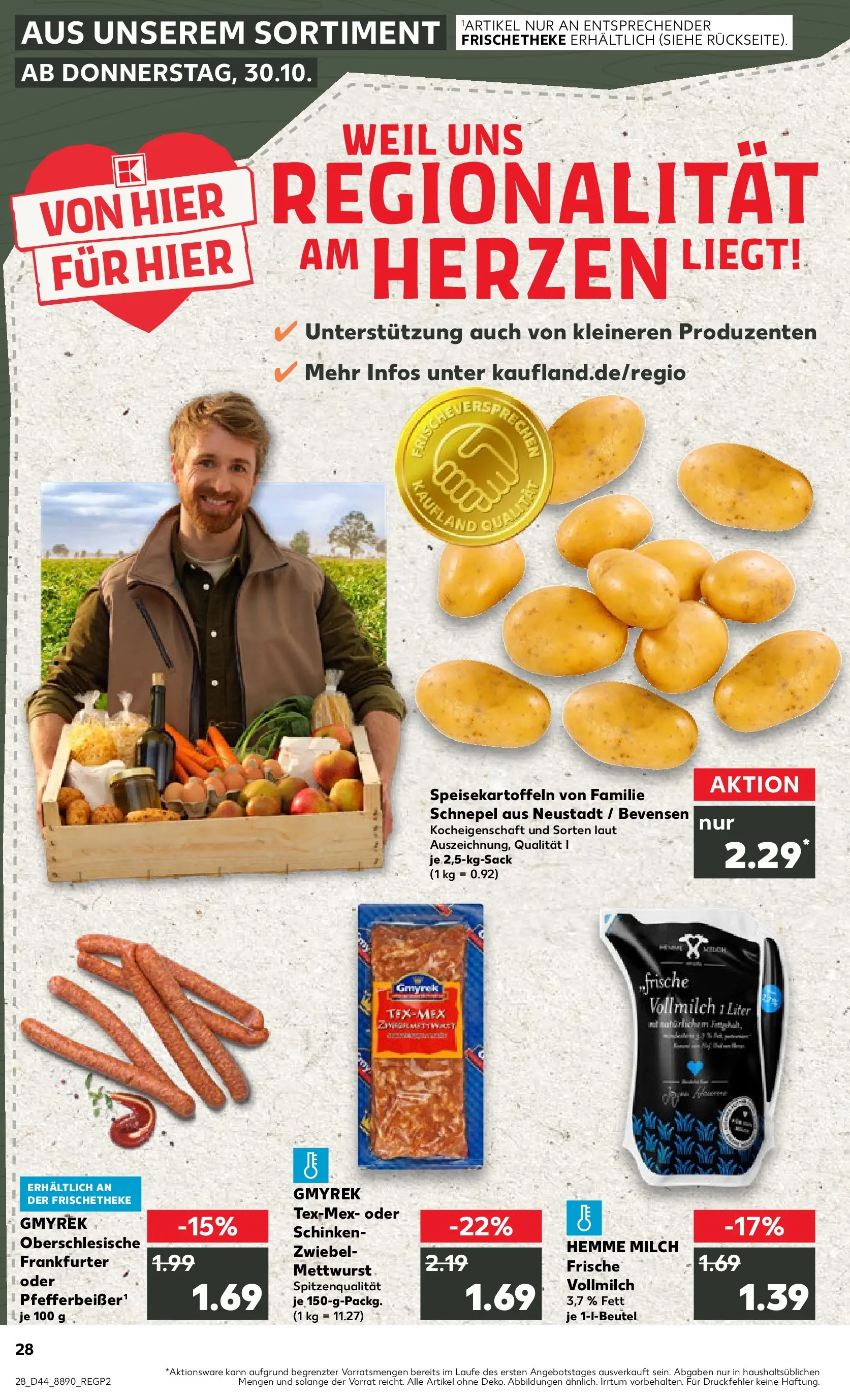 Prospekt Kaufland ab 03.11.2025 » Angebote Online zum Blättern | Seite: 28 | Produkte: Milch, Schinken