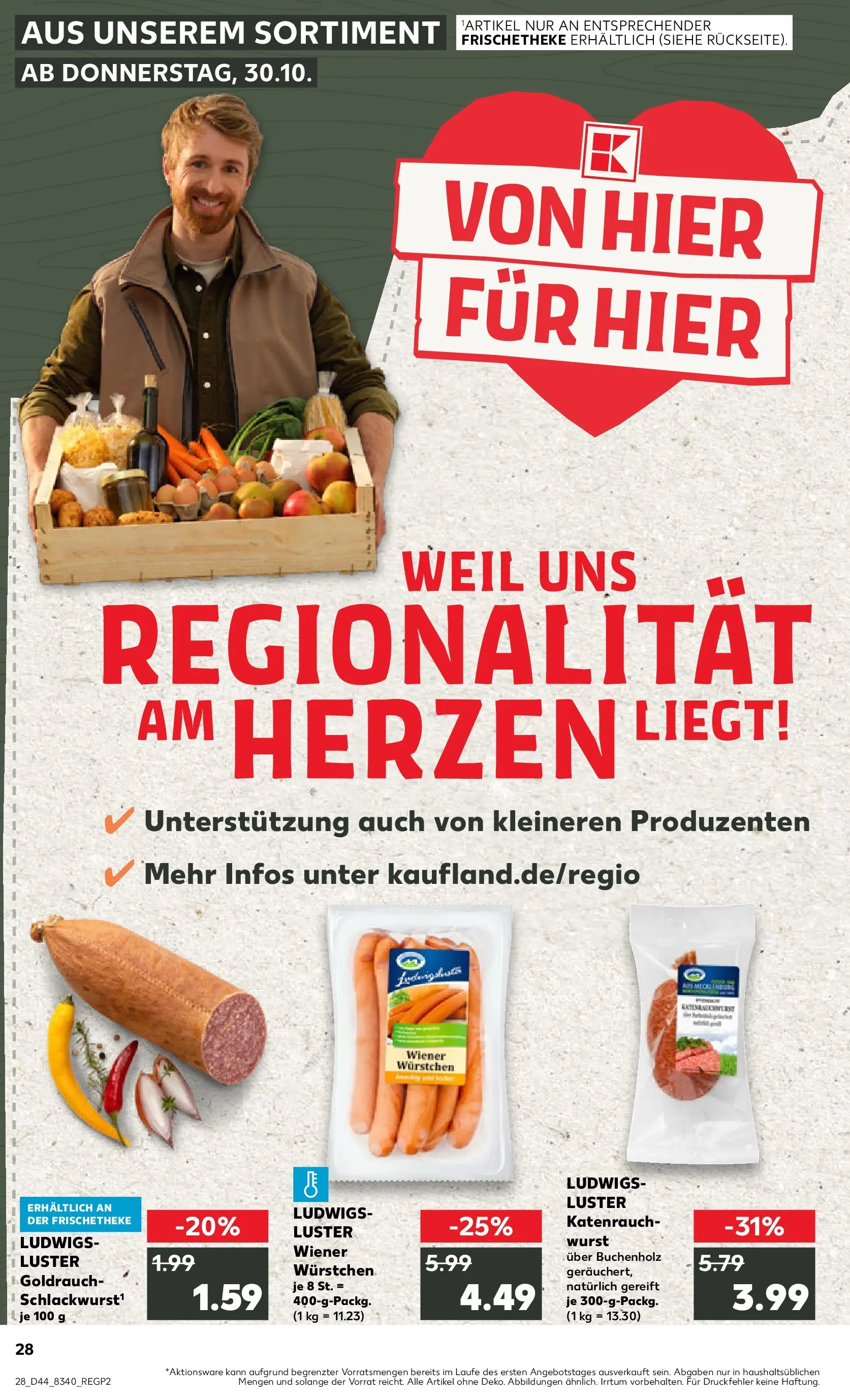 Prospekt Kaufland ab 03.11.2025 » Angebote und Werbung Online | Seite: 28 | Produkte: Wiener wurstchen, Wurst Prospekt Kaufland ab 03.11.2025 » Angebote Online zum Blättern | Seite: 28 | Produkte: Wiener wurstchen, Wurst