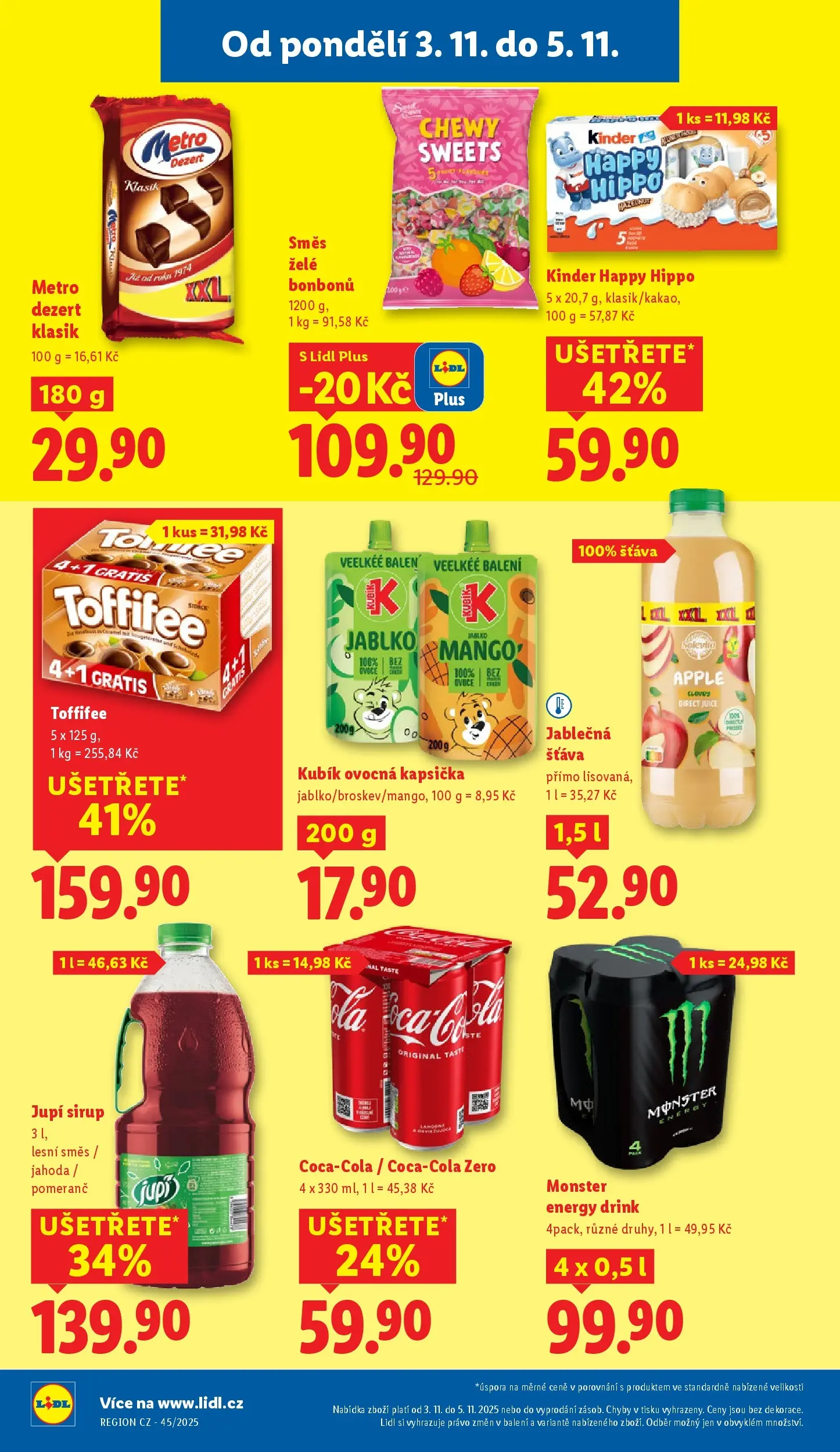 Lidl leták od 02.11.2025 - Nový akční leták | Strana: 18 | Produkty: Mango, Apple, Kinder, Energy drink