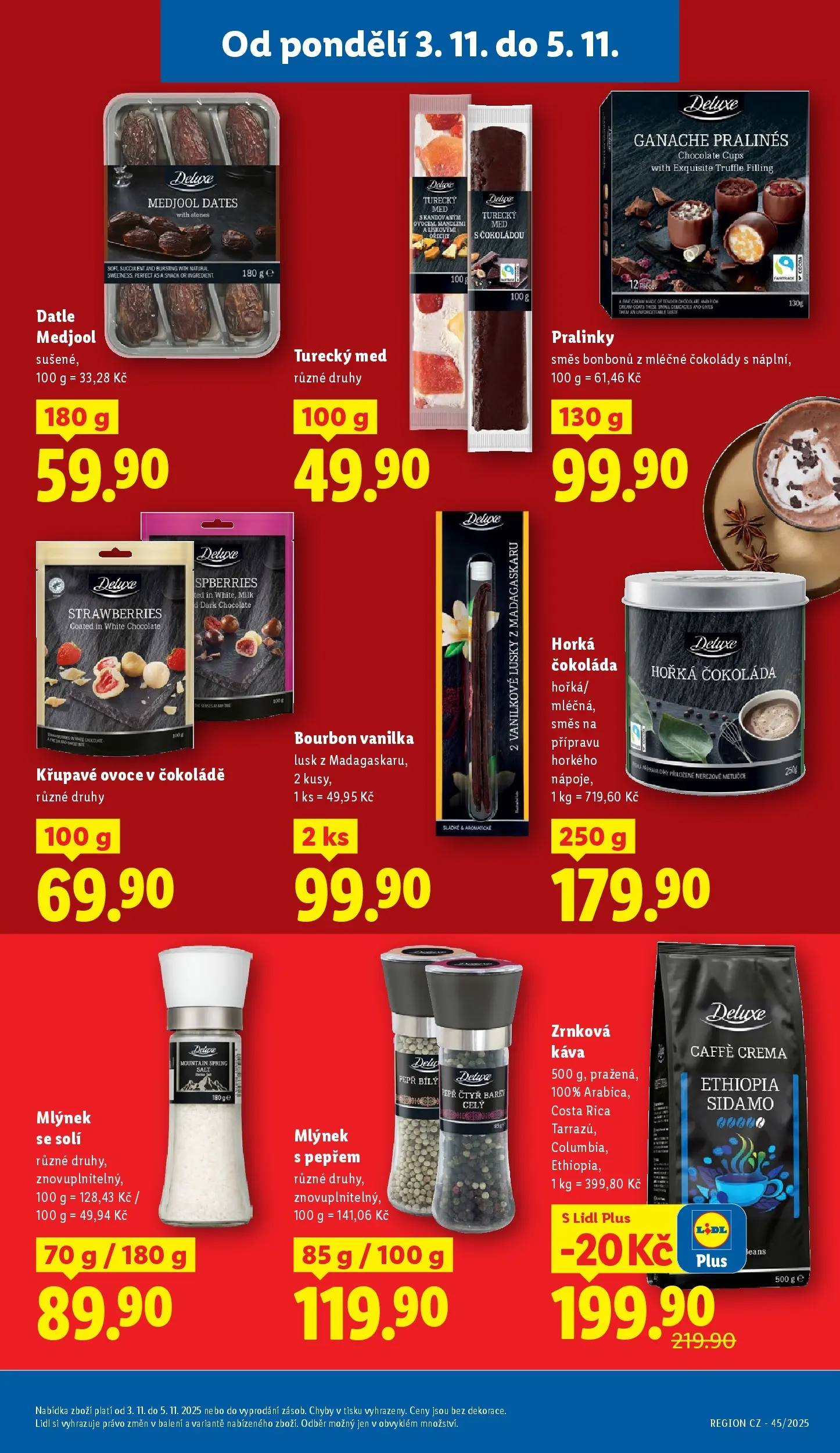 Lidl leták od 02.11.2025 - Nový akční leták | Strana: 25 | Produkty: Káva, Bourbon, Med, Caffè crema