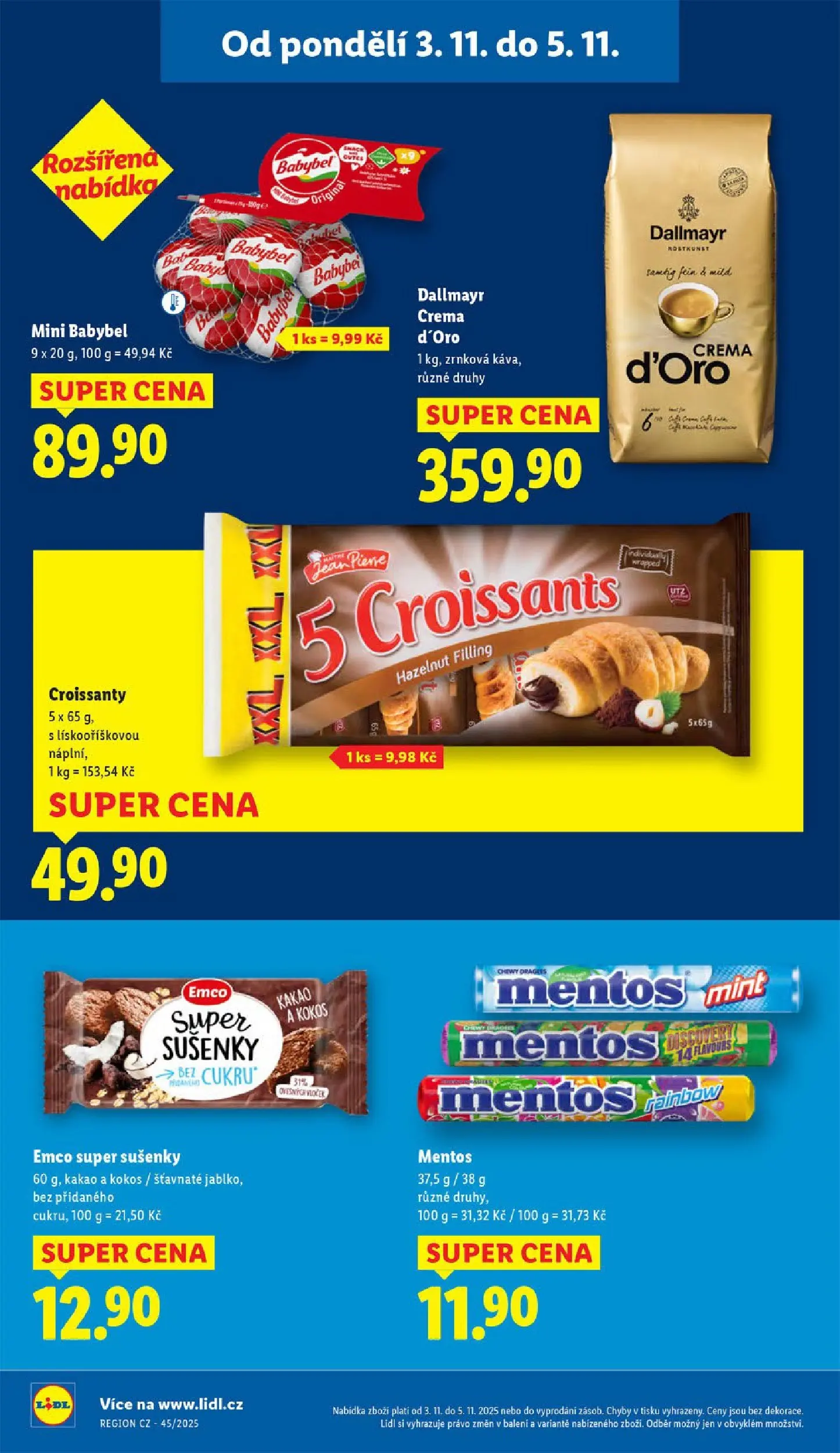 Lidl leták od 02.11.2025 - Nový akční leták | Strana: 28 | Produkty: Cookies, Babybel, Crema, Kokos