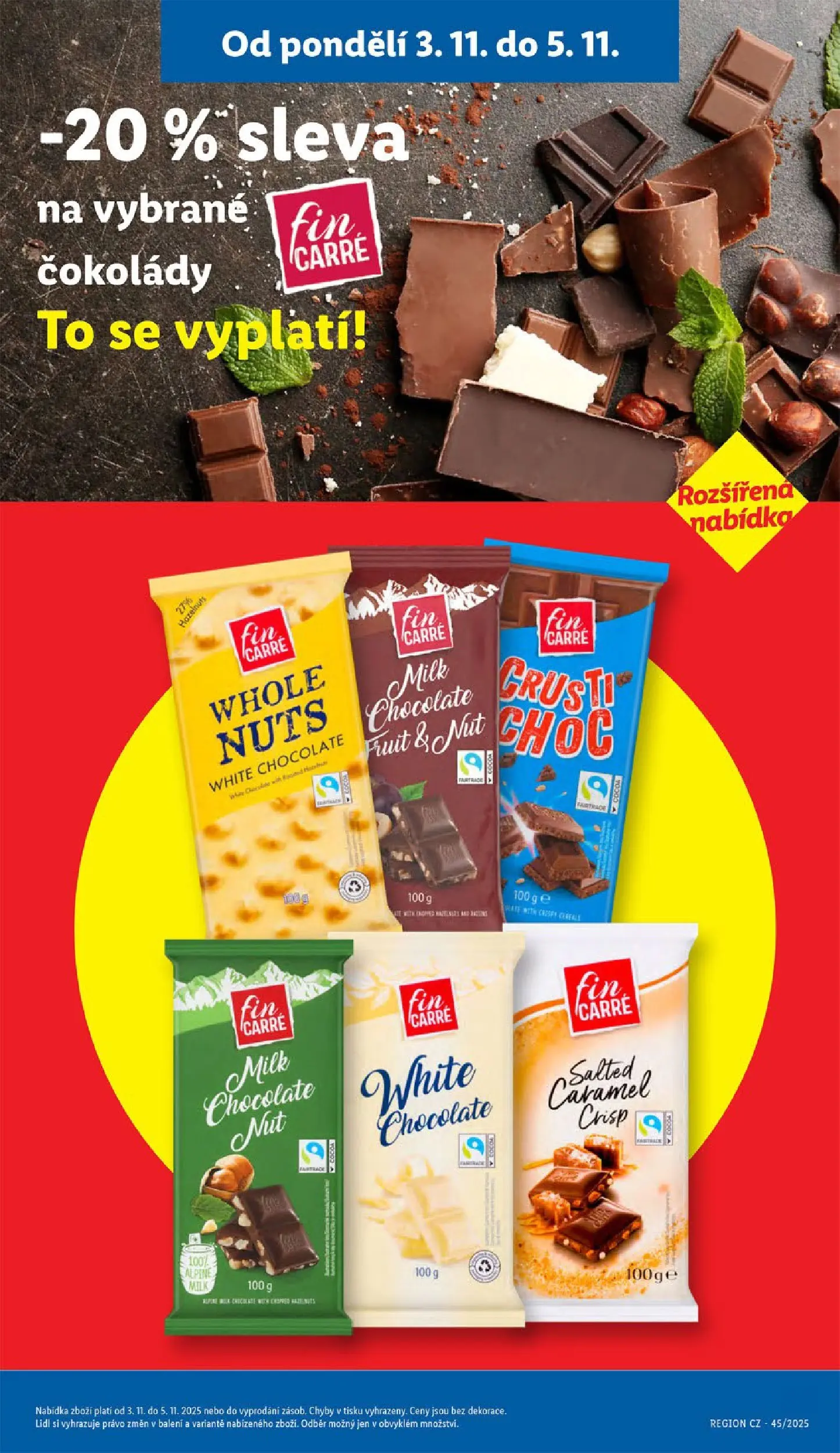 Lidl leták od 02.11.2025 - Nový akční leták | Strana: 29 | Produkty: Milk chocolate