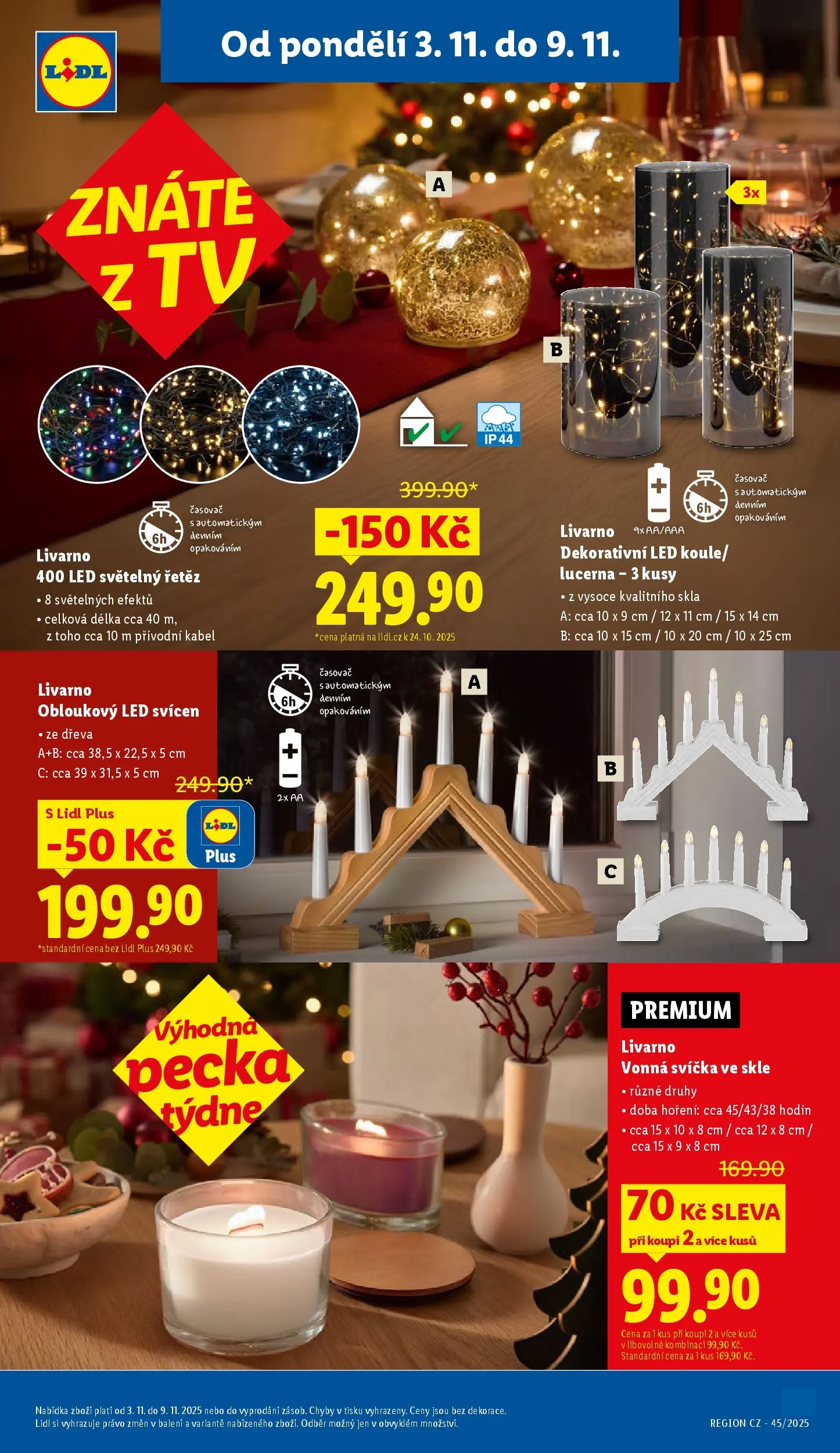 Lidl leták od 02.11.2025 - Nový akční leták | Strana: 39 | Produkty: Tv, Kabel, Svíčka, LED