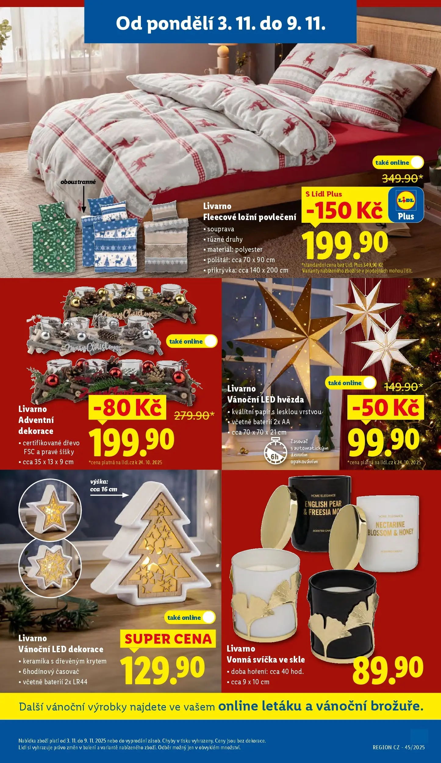 Lidl leták od 02.11.2025 - Nový akční leták | Strana: 41 | Produkty: Povlečení, Ložní povlečení, Svíčka, Polštář