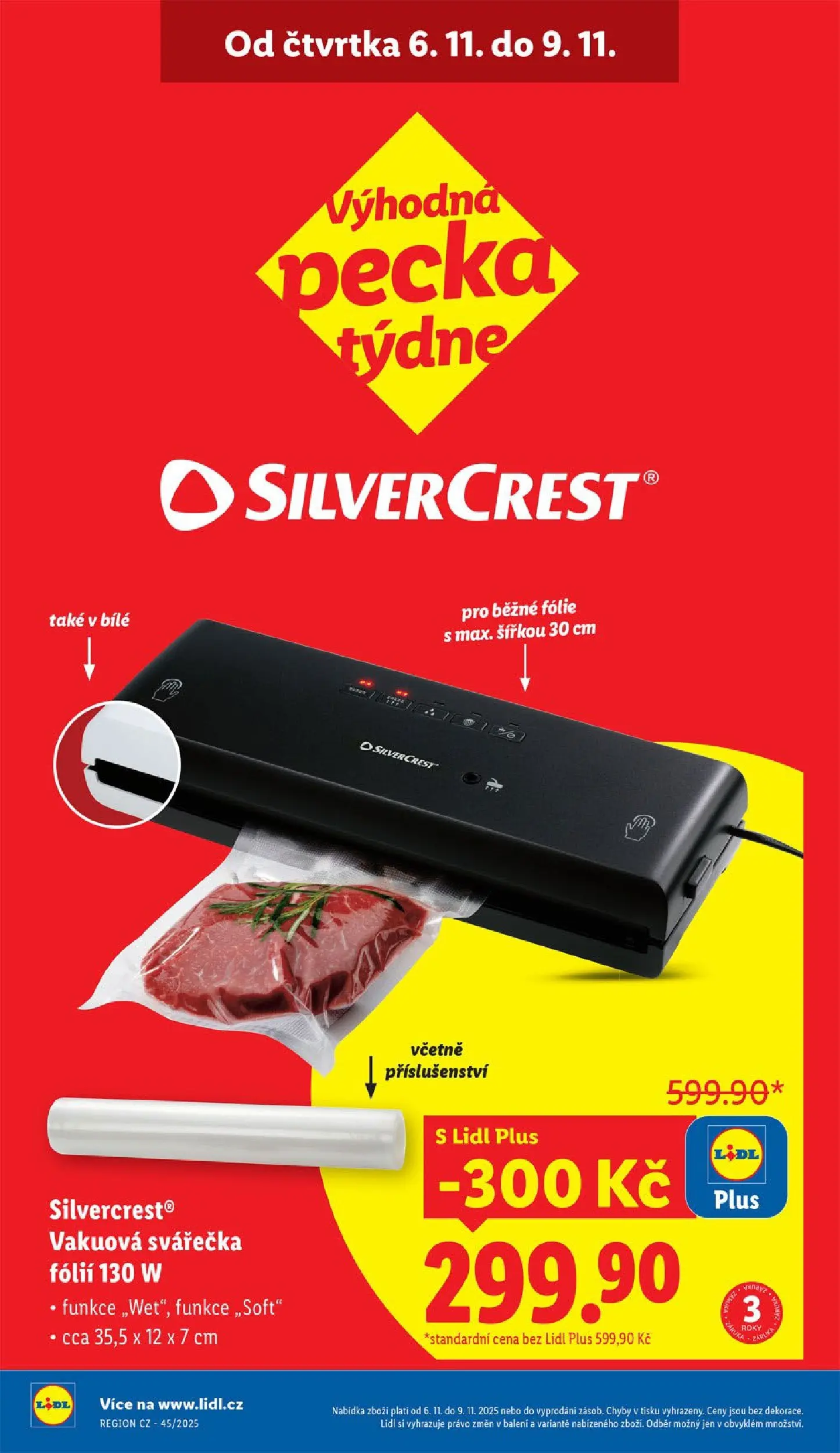 Lidl leták od 03.11.2025 - Nový akční leták | Strana: 22 | Produkty: Fólie, Svářečka, Vakuová svářečka fólií, Vakuová svářečka