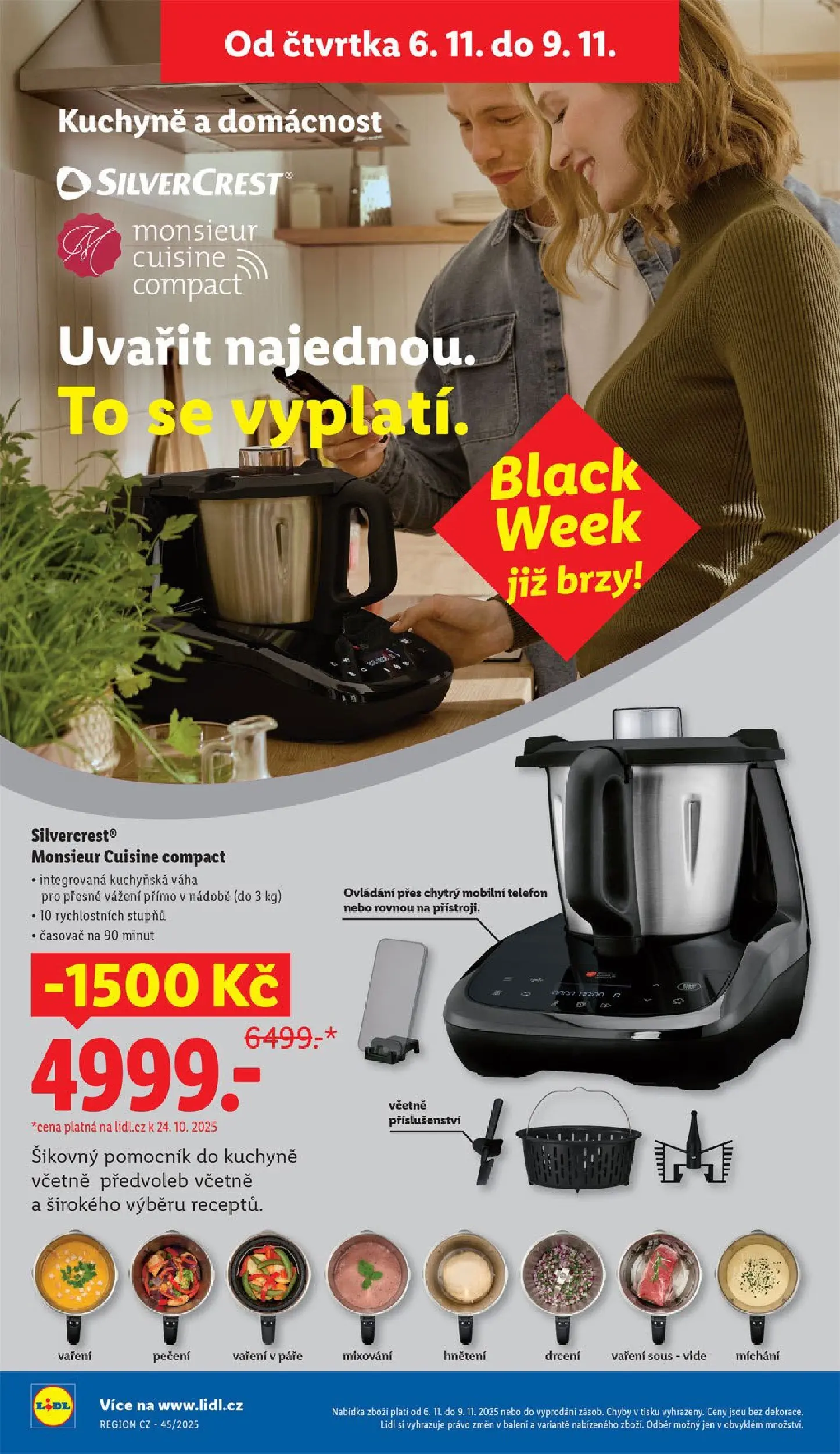 Lidl leták od 03.11.2025 - Nový akční leták | Strana: 30 | Produkty: Sous vide, Telefon, Kuchyňská váha, Kuchyně