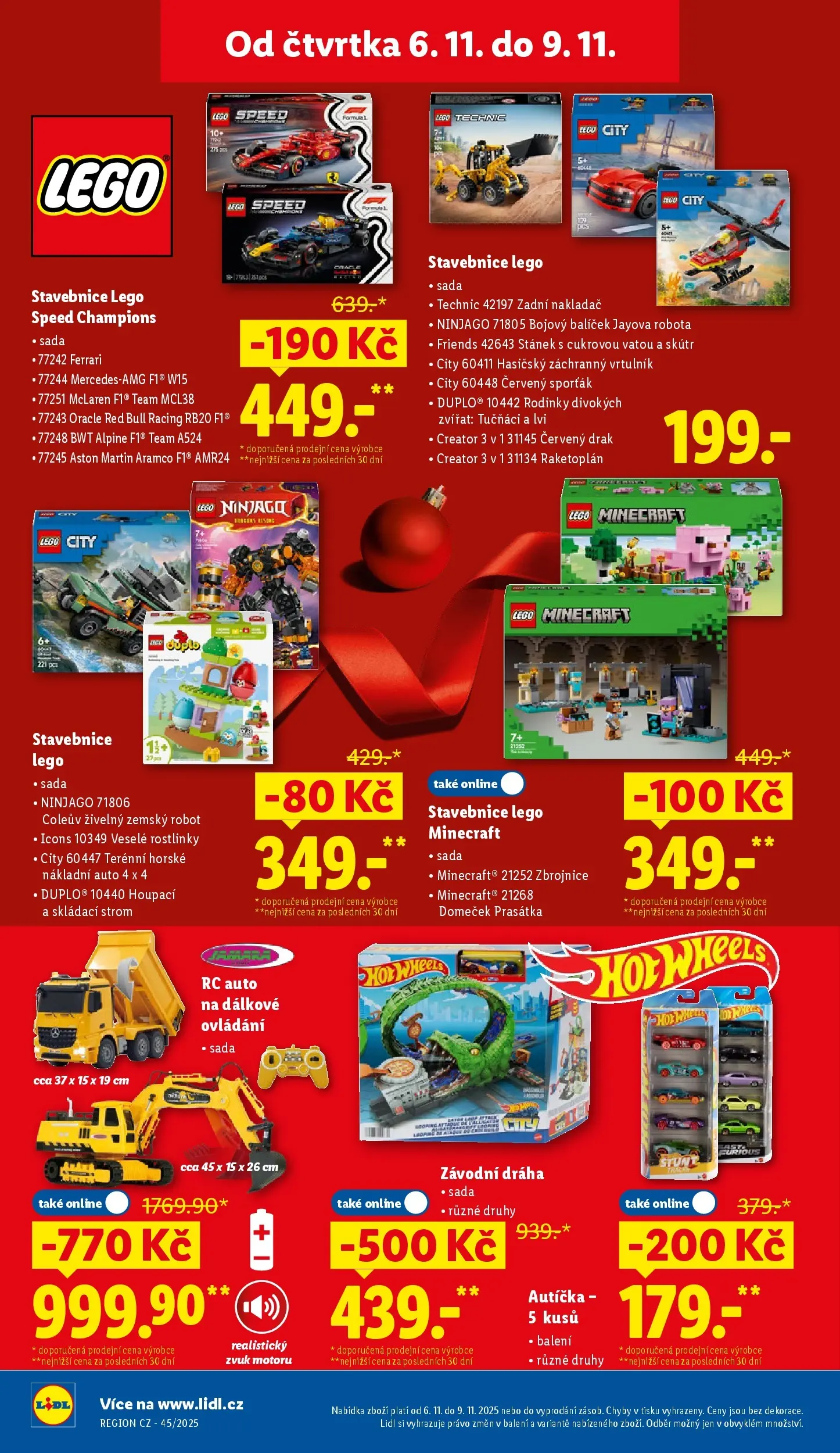 Lidl leták od 03.11.2025 - Nový akční leták | Strana: 32 | Produkty: LEGO, Stavebnice, Robot, Red Bull
