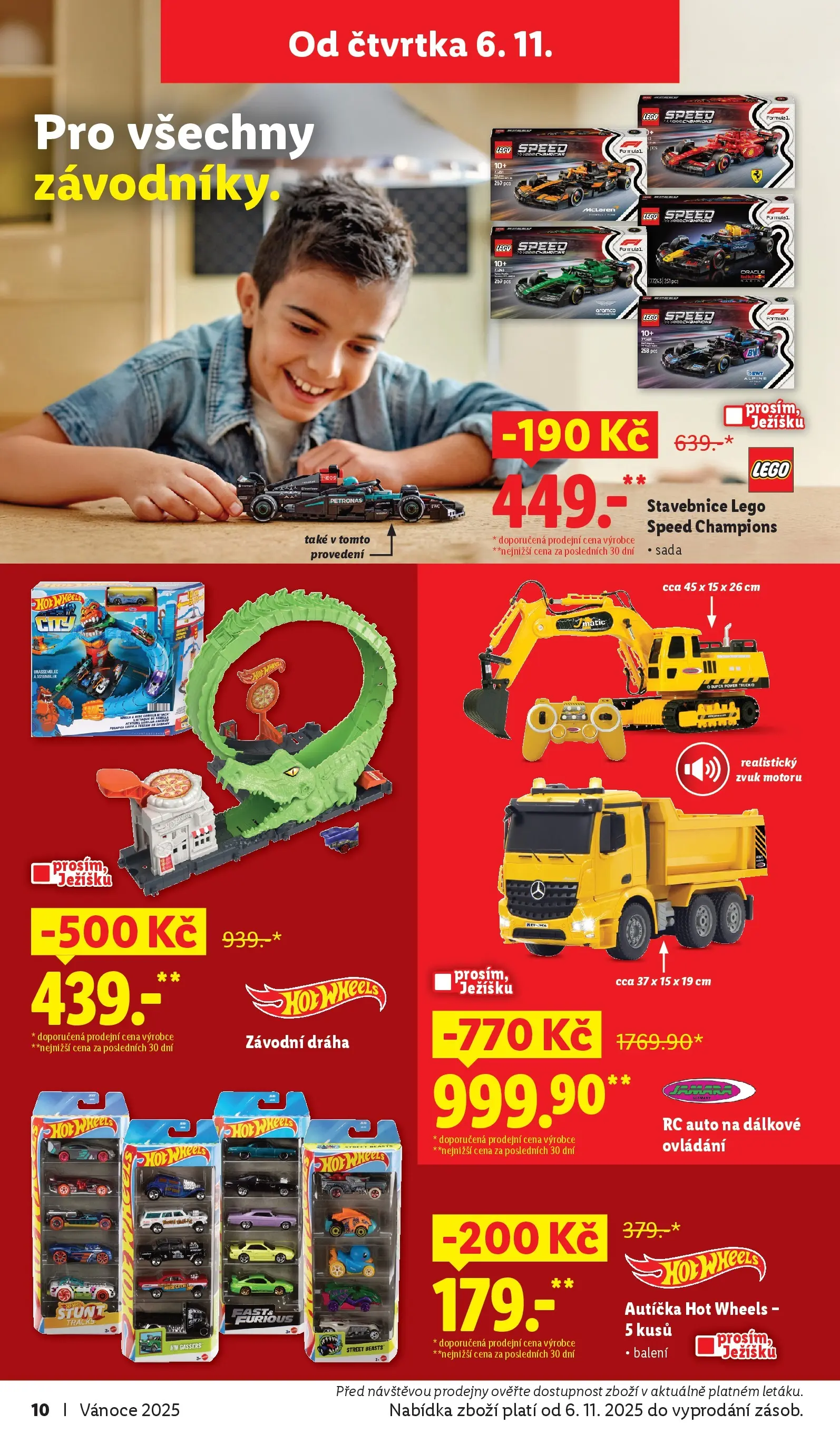 Lidl leták od 02.11.2025 - Nový akční leták | Strana: 10 | Produkty: LEGO, Stavebnice, PC, Hot Wheels