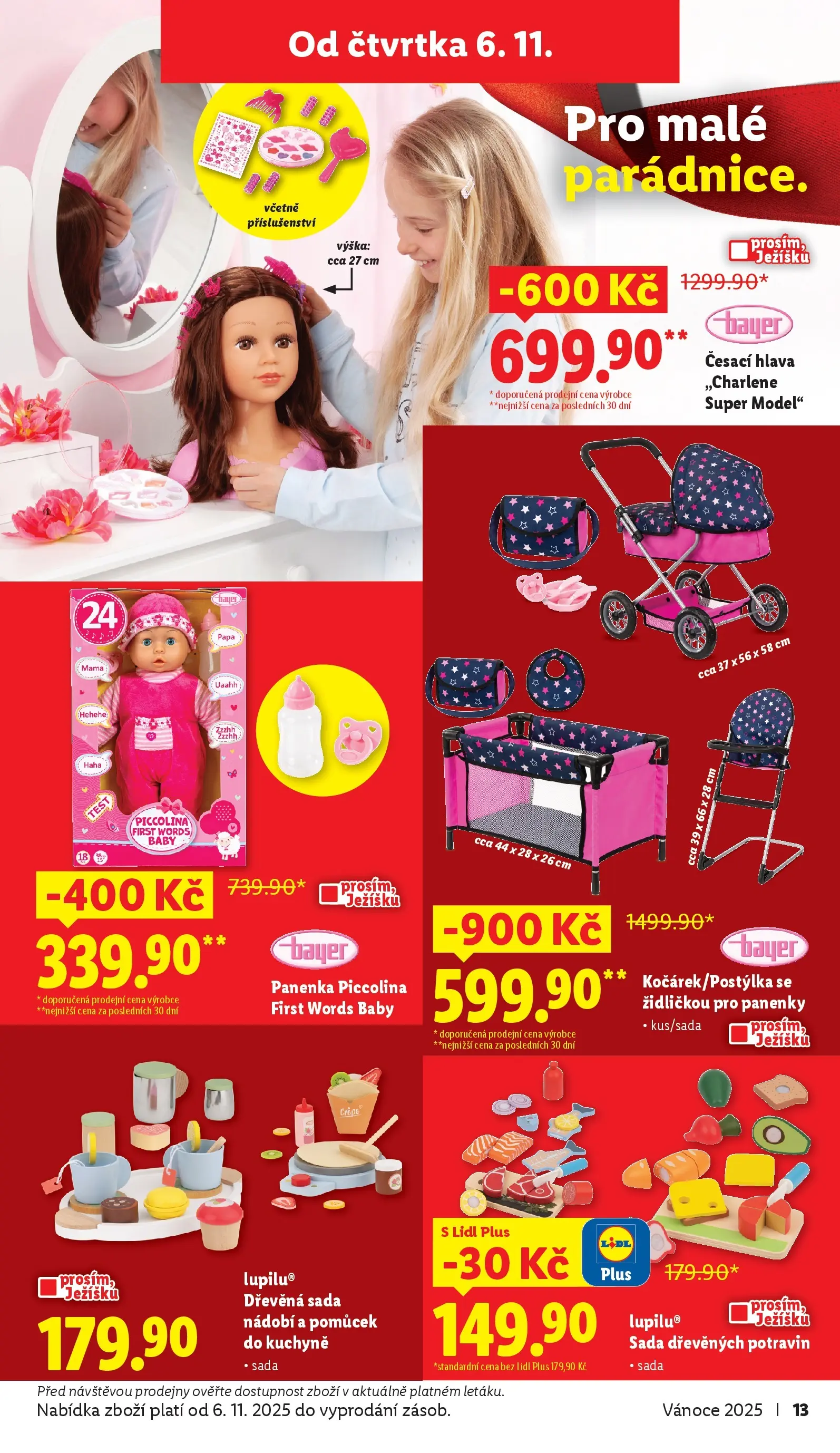 Lidl leták od 02.11.2025 - Nový akční leták | Strana: 13 | Produkty: Panenka, Test, Sada nádobí, Kuchyně