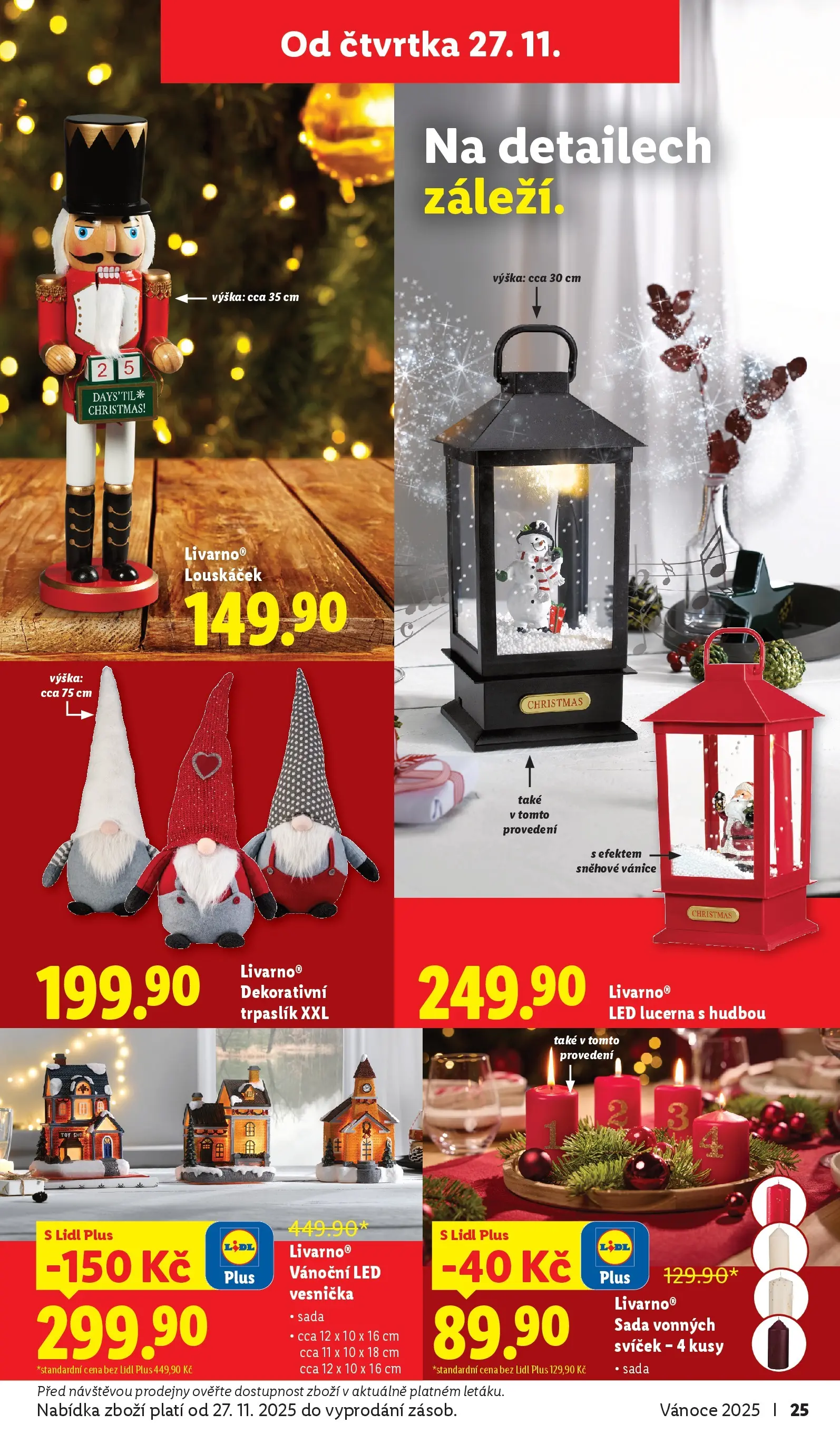 Lidl leták od 02.11.2025 - Nový akční leták | Strana: 25 | Produkty: Lucerna, LED, Louskáček
