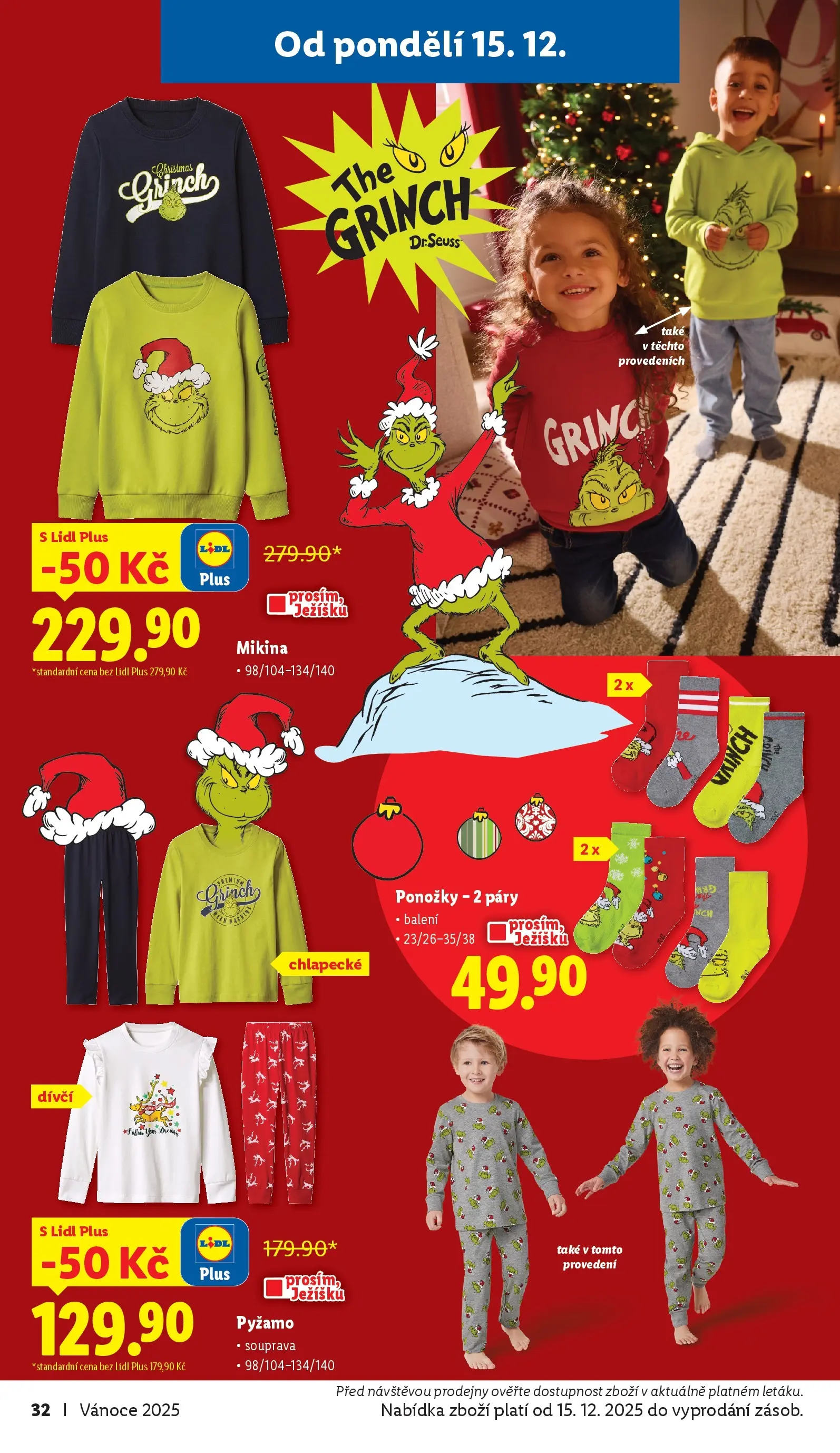 Lidl leták od 02.11.2025 - Nový akční leták | Strana: 32 | Produkty: Mikina, Ponožky, Pyžamo
