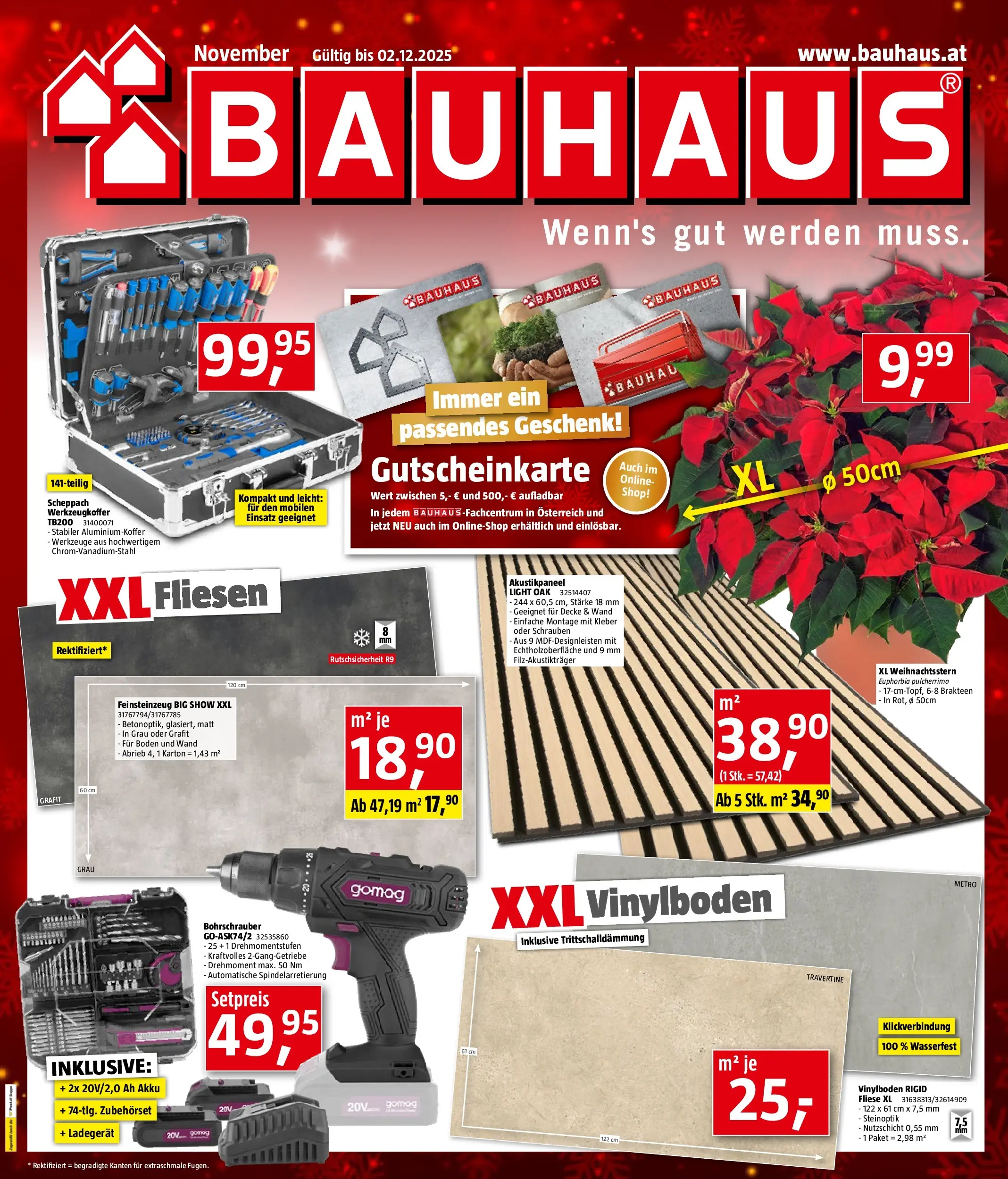 Bauhaus Prospekt aktuell von 11.11.2025 - Aktuelle Angebote | Seite: 1 | Produkte: Decke