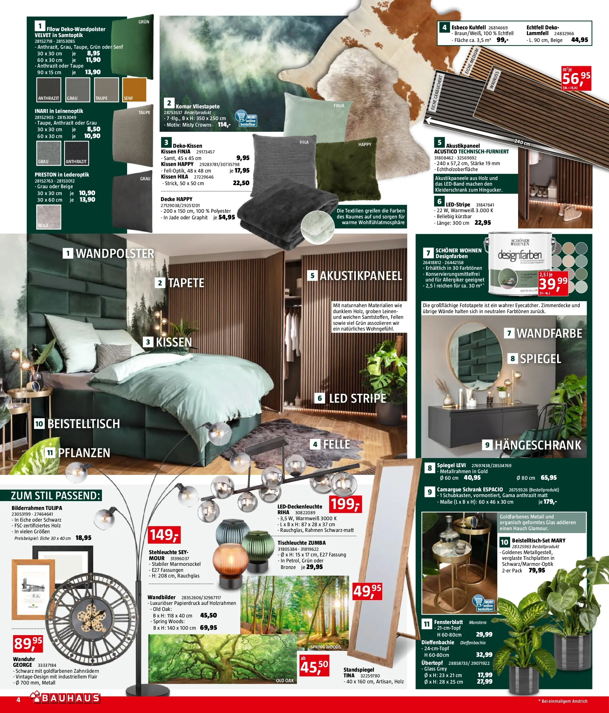 Bauhaus Prospekt aktuell von 11.11.2025 - Aktuelle Angebote | Seite: 4 | Produkte: Kissen, Decke, Kleiderschrank, Schrank