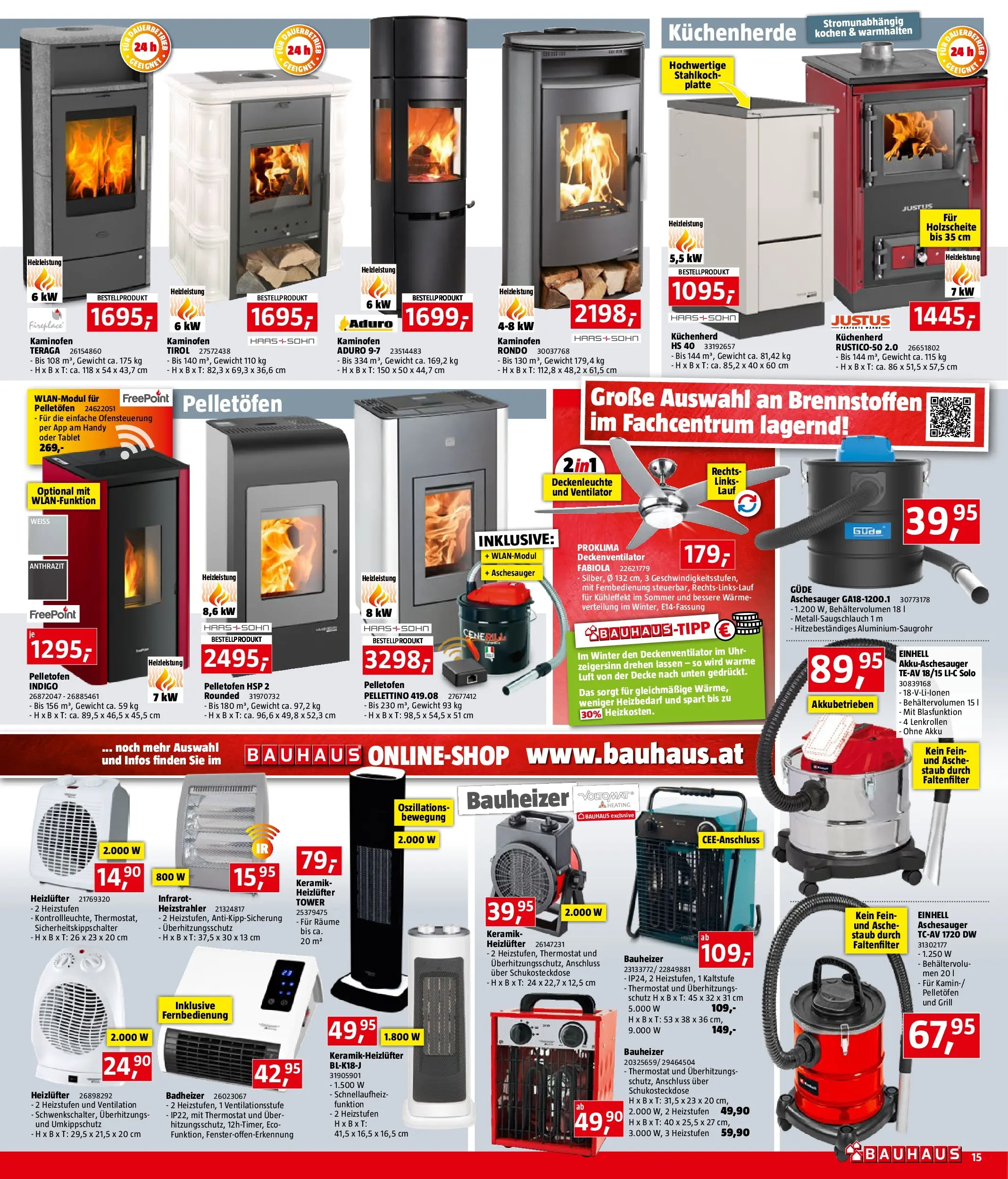 Bauhaus Prospekt aktuell von 11.11.2025 - Aktuelle Angebote | Seite: 15 | Produkte: Uhr, Gewicht, Grill, Ventilator