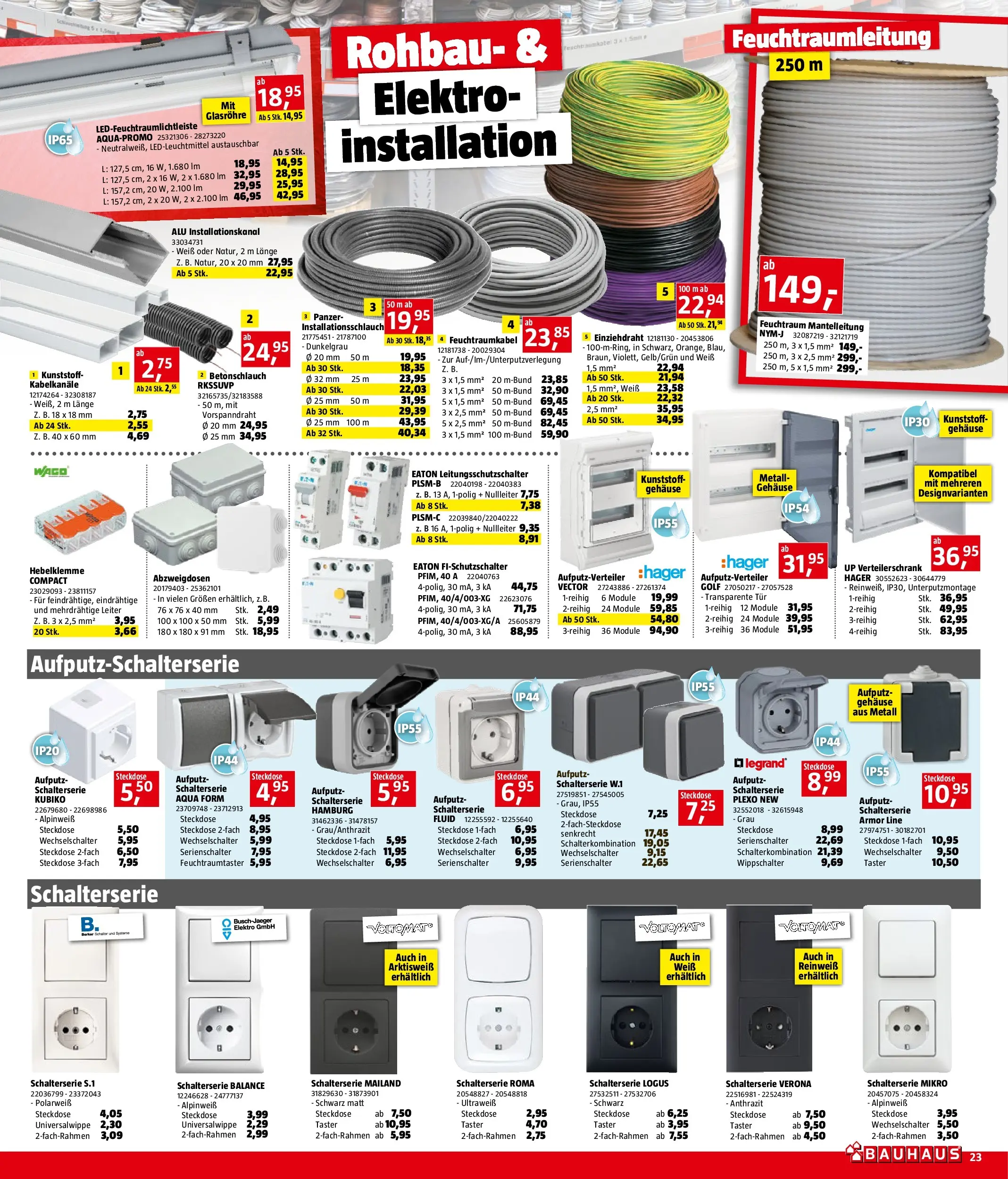 Bauhaus Prospekt aktuell von 11.11.2025 - Aktuelle Angebote | Seite: 23 | Produkte: Steckdose