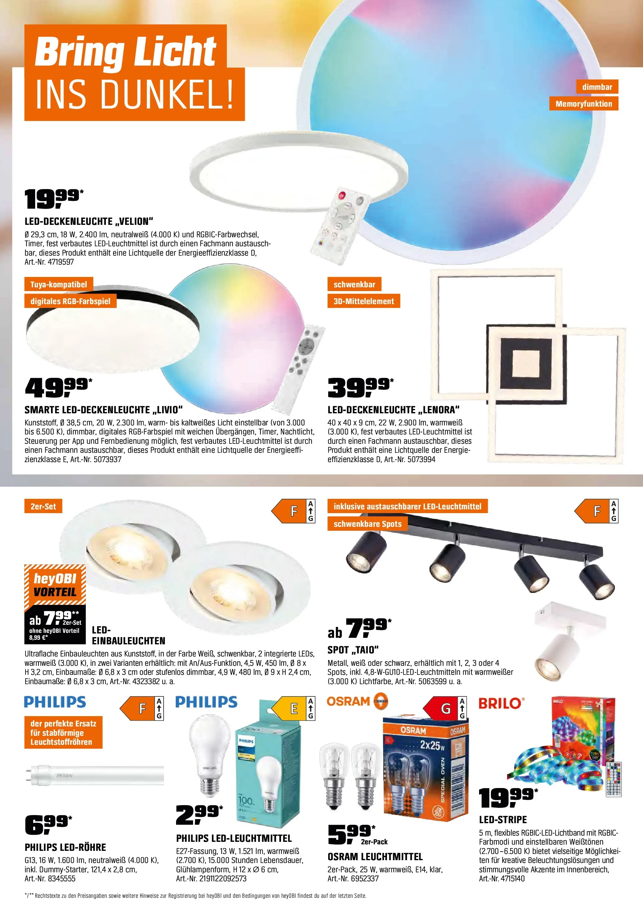 Obi - Biberstarke Angebote (ab 30.10.2025) zum Blättern | Seite: 12 | Produkte: Philips