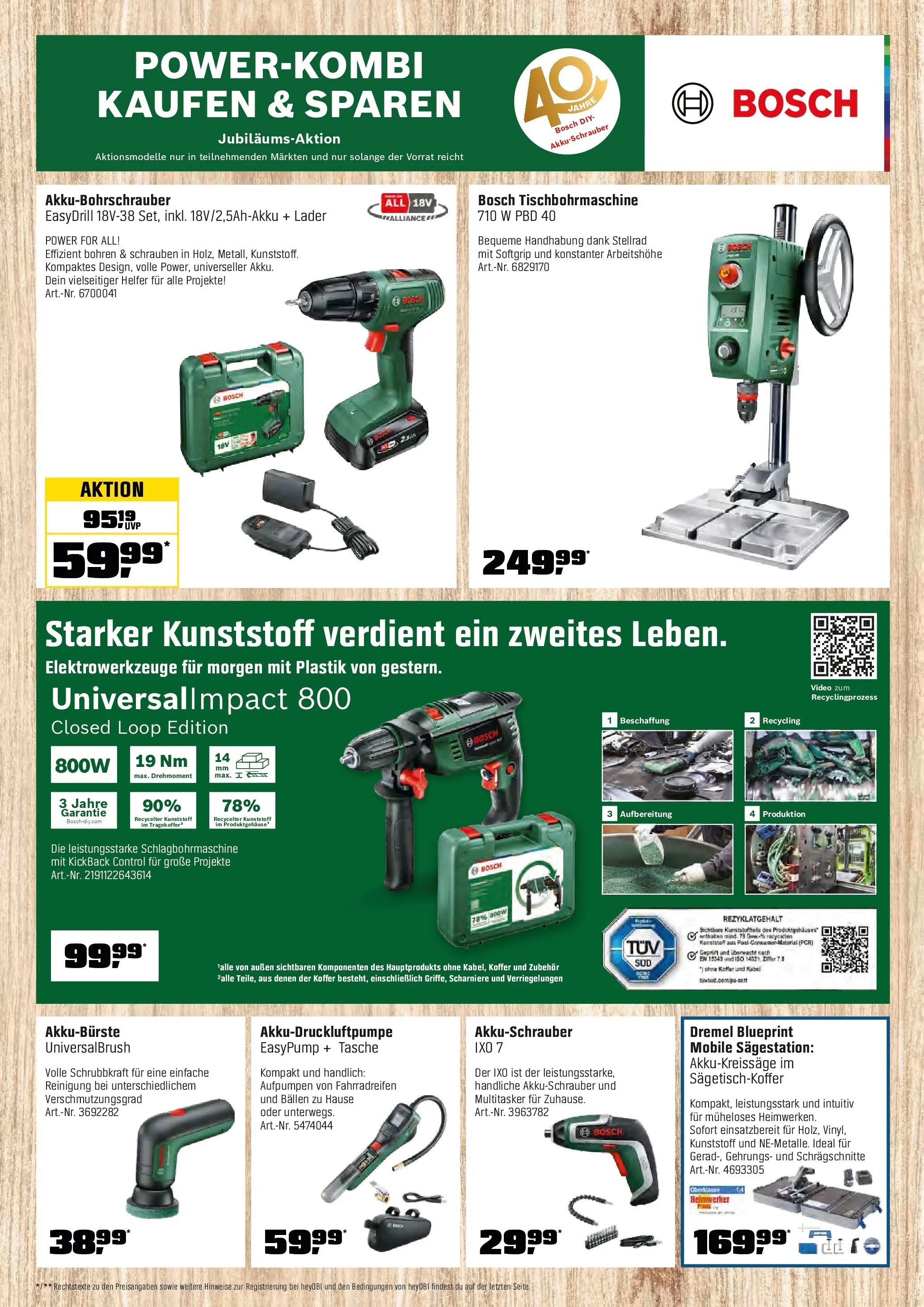 Obi - Biberstarke Angebote (ab 30.10.2025) zum Blättern | Seite: 17 | Produkte: Kabel, Tasche, Akkuschrauber, Koffer