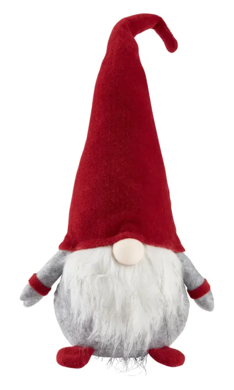 JYSK Коледен елф HERMOD Ø15xВ53 см червен