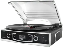 Soundmaster PL590SW Plattenspieler mit DAB+/UKW Stereoradio & Encoding; Kompaktanlage