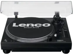 Lenco L-3818BK Plattenspieler mit Direktantrieb - DJ Plattenspieler, Schwarz