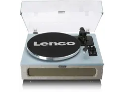 Lenco LS440blueBEIGE Plattenspieler mit eingebauten Lautsprecher