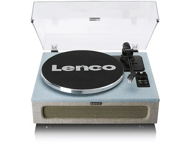 Lenco LS440blueBEIGE Plattenspieler mit eingebauten Lautsprecher