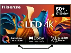 Hisense 65A76NQ 65'' QLED Smart TV for Business, 4K, 60 Hz