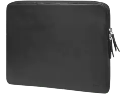 TRUNK Notebook Leder Sleeve für Apple MacBook Pro 13", Schwarz; Notebook Hülle