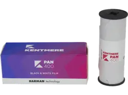 Kentmere Pan 400, 120mm Mittelformat Schwarzweißfilm; Analog Film