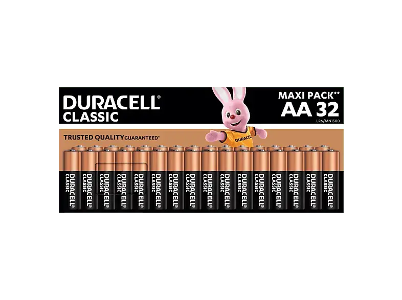 Duracell Classic AA Batterie 32er Pack