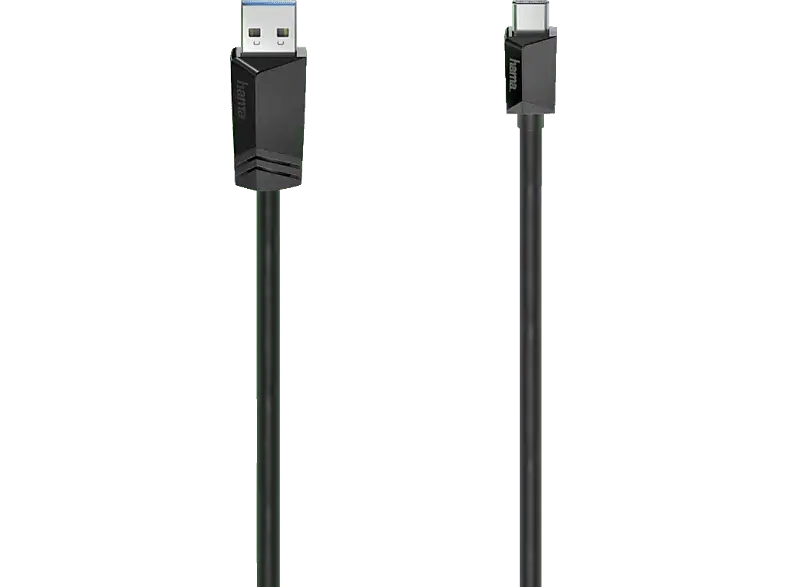 HAMA USB-C-Kabel, USB-C-Stecker - USB-A-Stecker, USB 3.2 Gen1, 5 Gbit / s, 0,25 m