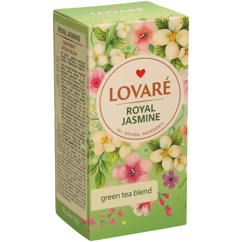 Lovare - Aromatisierter Grüner Tee mit Jasmingeschmack, in Beuteln