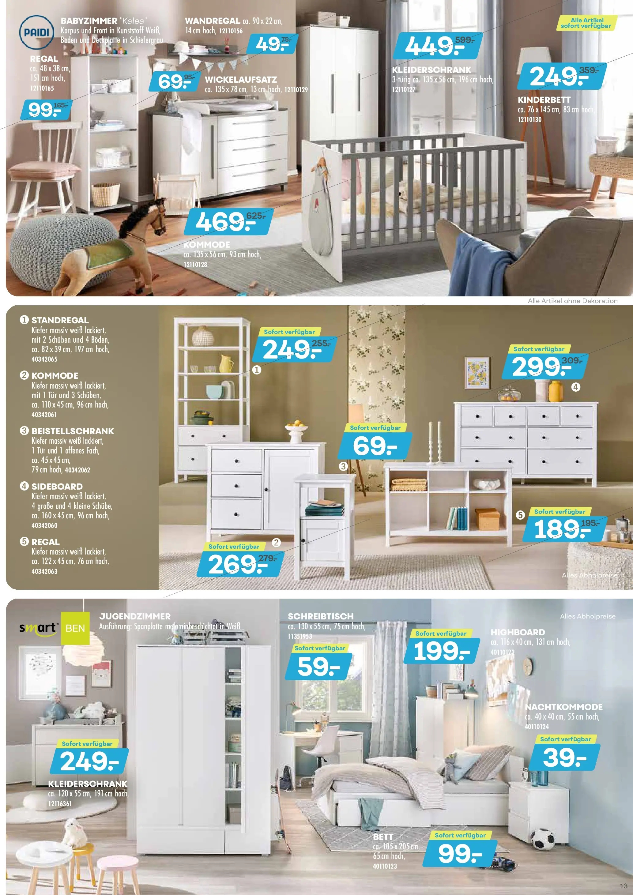 Möbel Kraft - Möbel Kraft (ab 04.11.2025) zum Blättern | Seite: 13 | Produkte: Sideboard, Wandregal, Regal, Tür