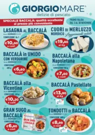 Promo valida dal 3 al 30 novembre